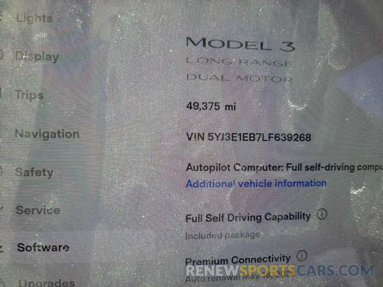 8 Photograph of a damaged car 5YJ3E1EB7LF639268 TESLA MODEL 3 2020