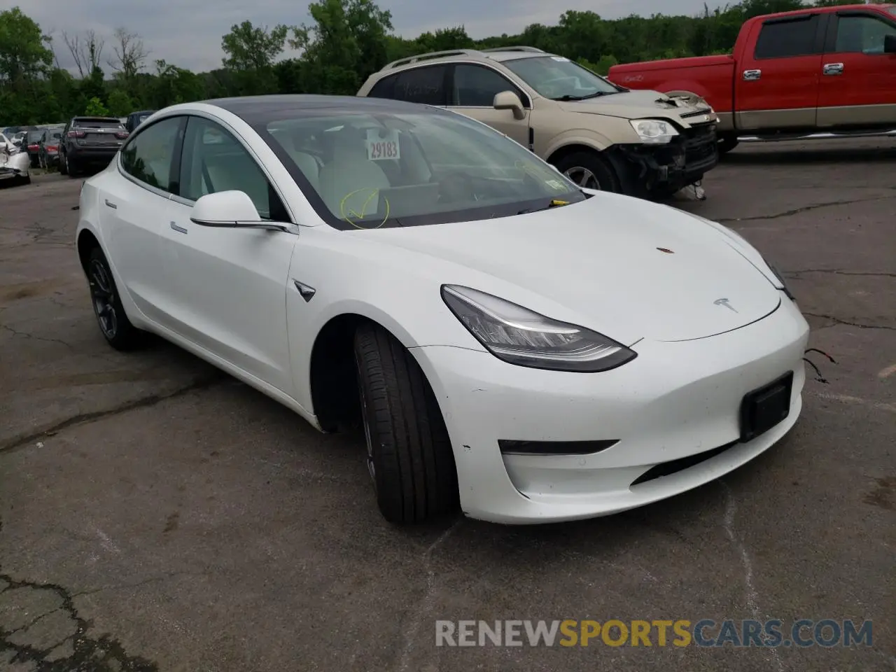 1 Фотография поврежденного автомобиля 5YJ3E1EB7LF639500 TESLA MODEL 3 2020