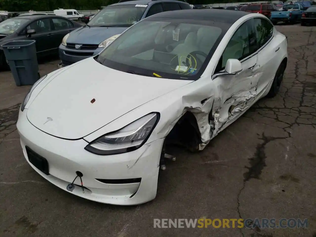 2 Фотография поврежденного автомобиля 5YJ3E1EB7LF639500 TESLA MODEL 3 2020