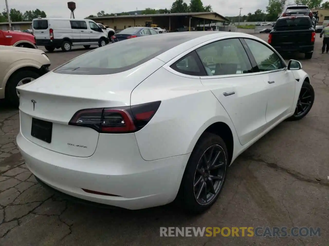 4 Photograph of a damaged car 5YJ3E1EB7LF639500 TESLA MODEL 3 2020