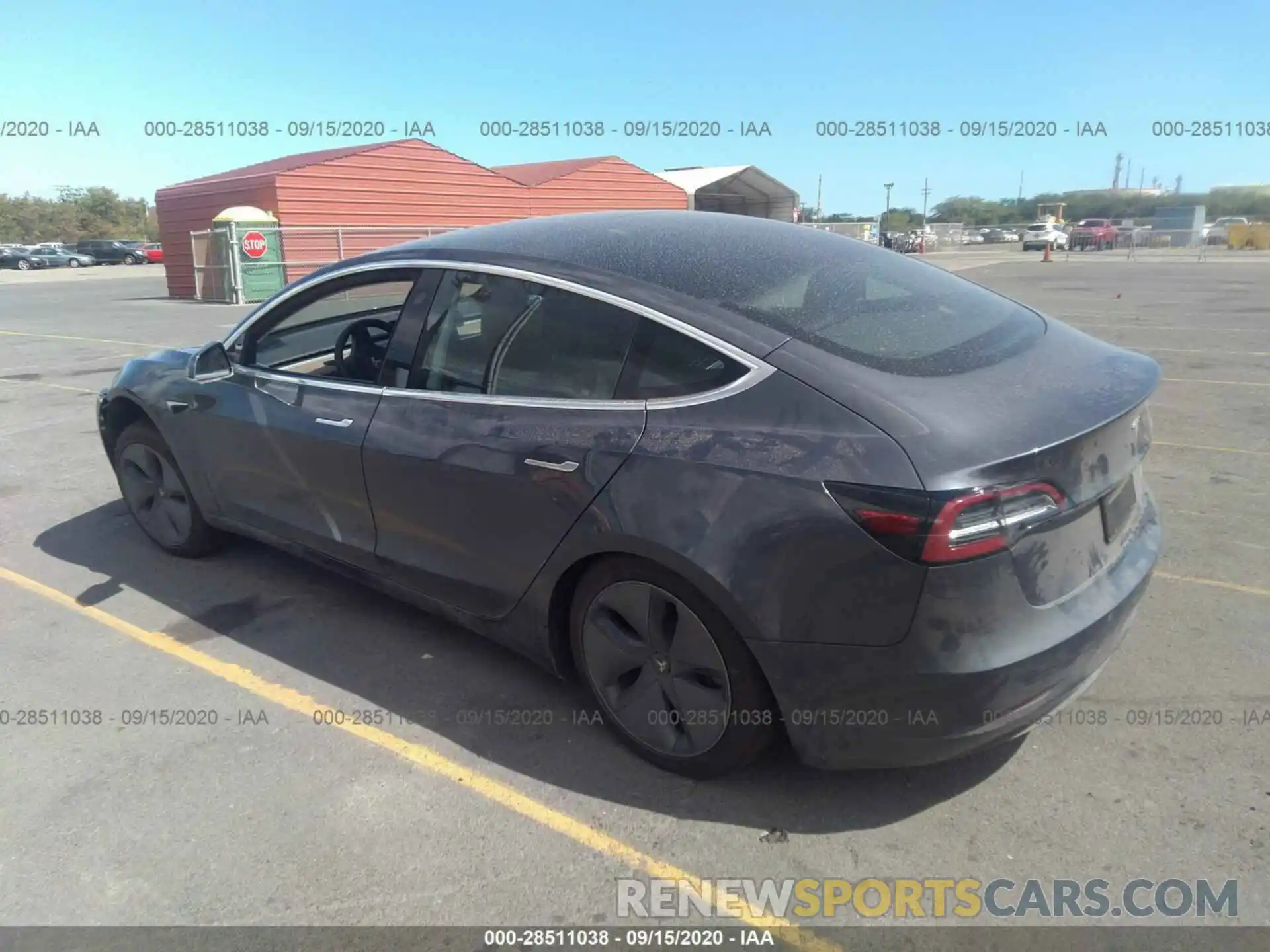 3 Photograph of a damaged car 5YJ3E1EB7LF663599 TESLA MODEL 3 2020