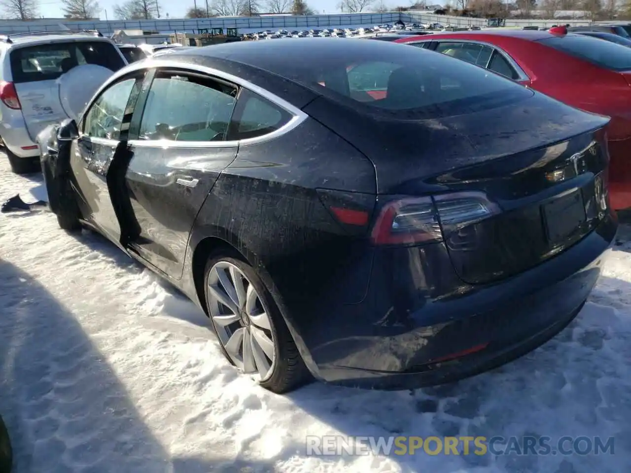 3 Photograph of a damaged car 5YJ3E1EB7LF666177 TESLA MODEL 3 2020