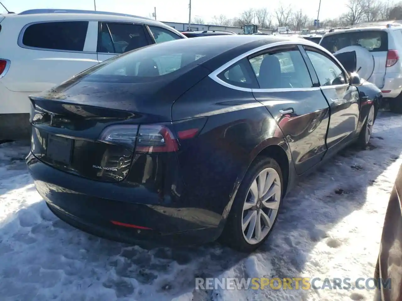 4 Photograph of a damaged car 5YJ3E1EB7LF666177 TESLA MODEL 3 2020