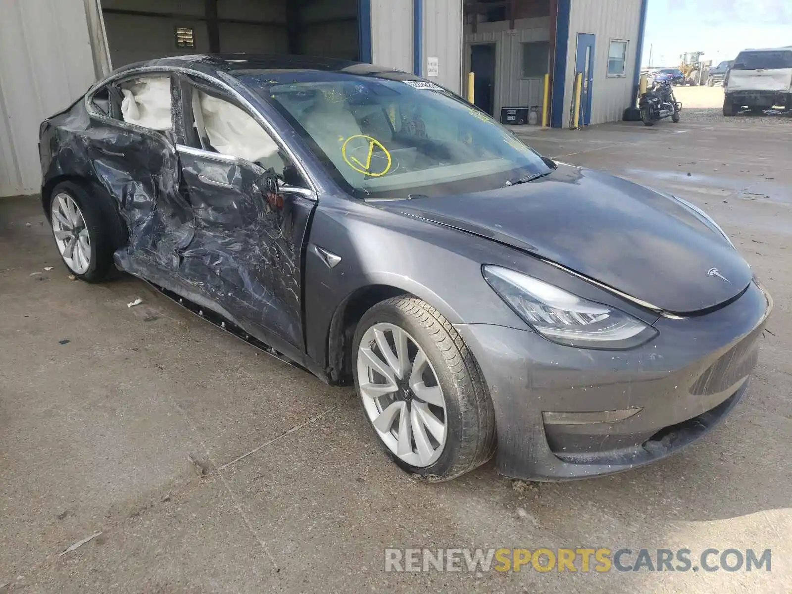 1 Photograph of a damaged car 5YJ3E1EB7LF668779 TESLA MODEL 3 2020