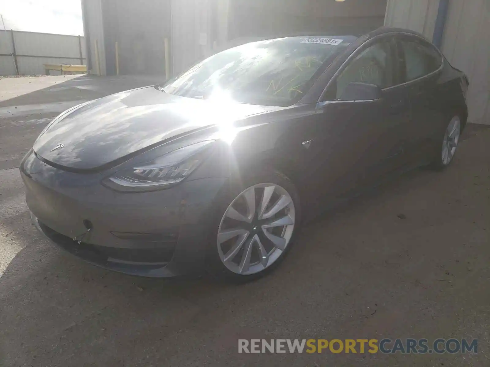 2 Photograph of a damaged car 5YJ3E1EB7LF668779 TESLA MODEL 3 2020