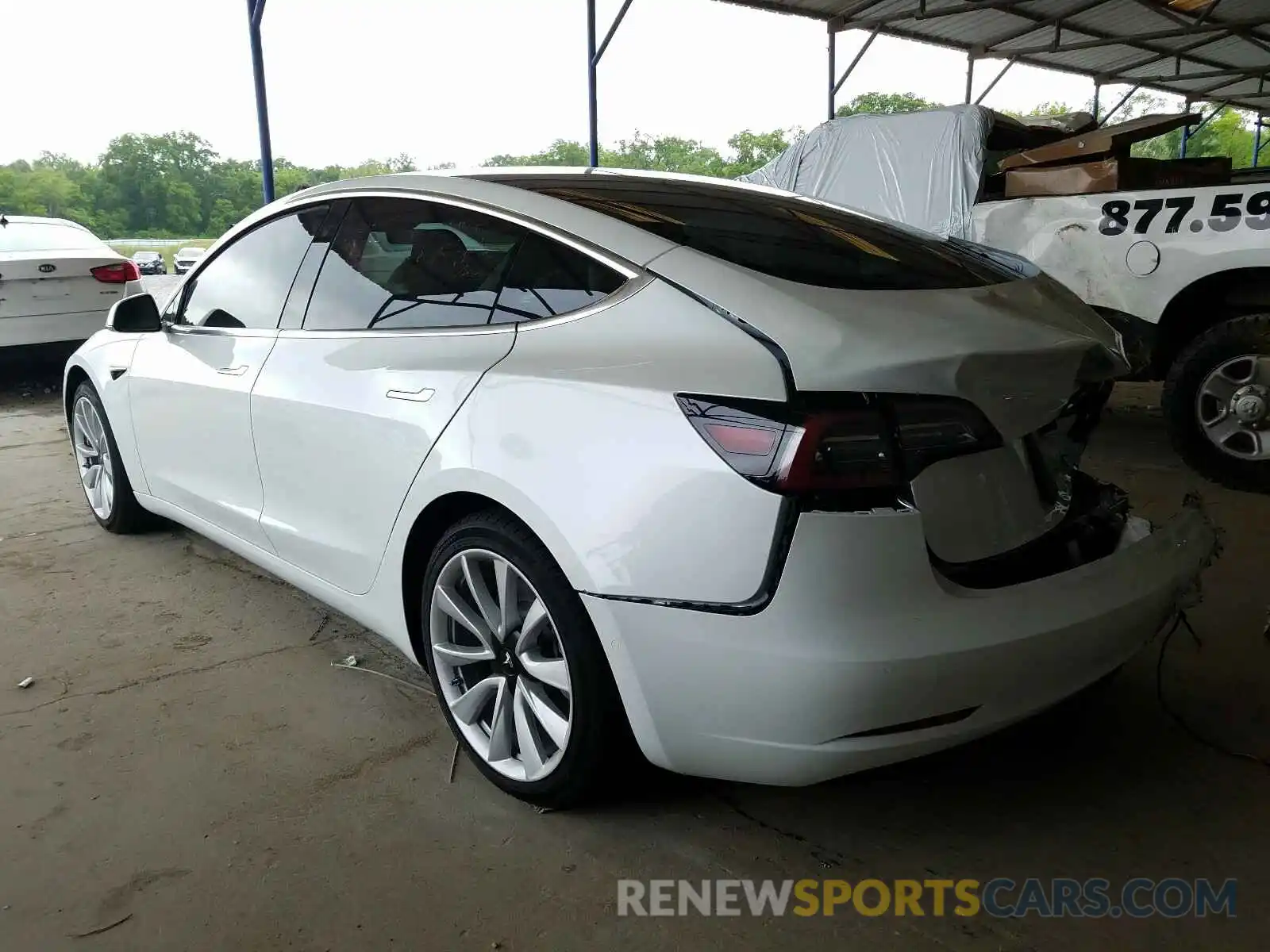 3 Photograph of a damaged car 5YJ3E1EB7LF703762 TESLA MODEL 3 2020