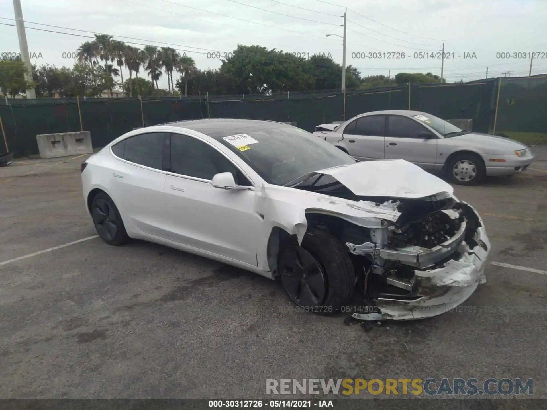 1 Photograph of a damaged car 5YJ3E1EB7LF720156 TESLA MODEL 3 2020