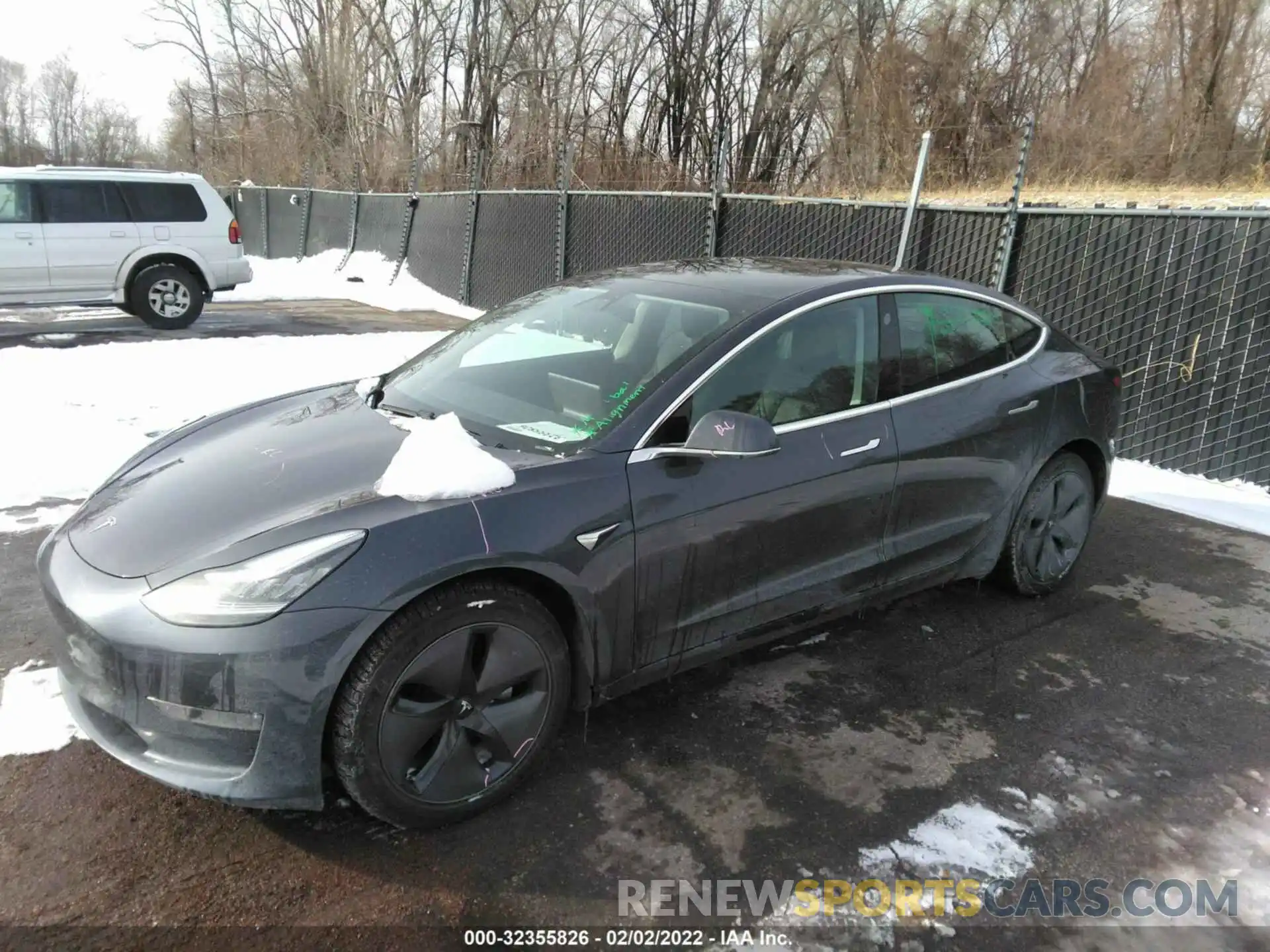 2 Photograph of a damaged car 5YJ3E1EB7LF784116 TESLA MODEL 3 2020