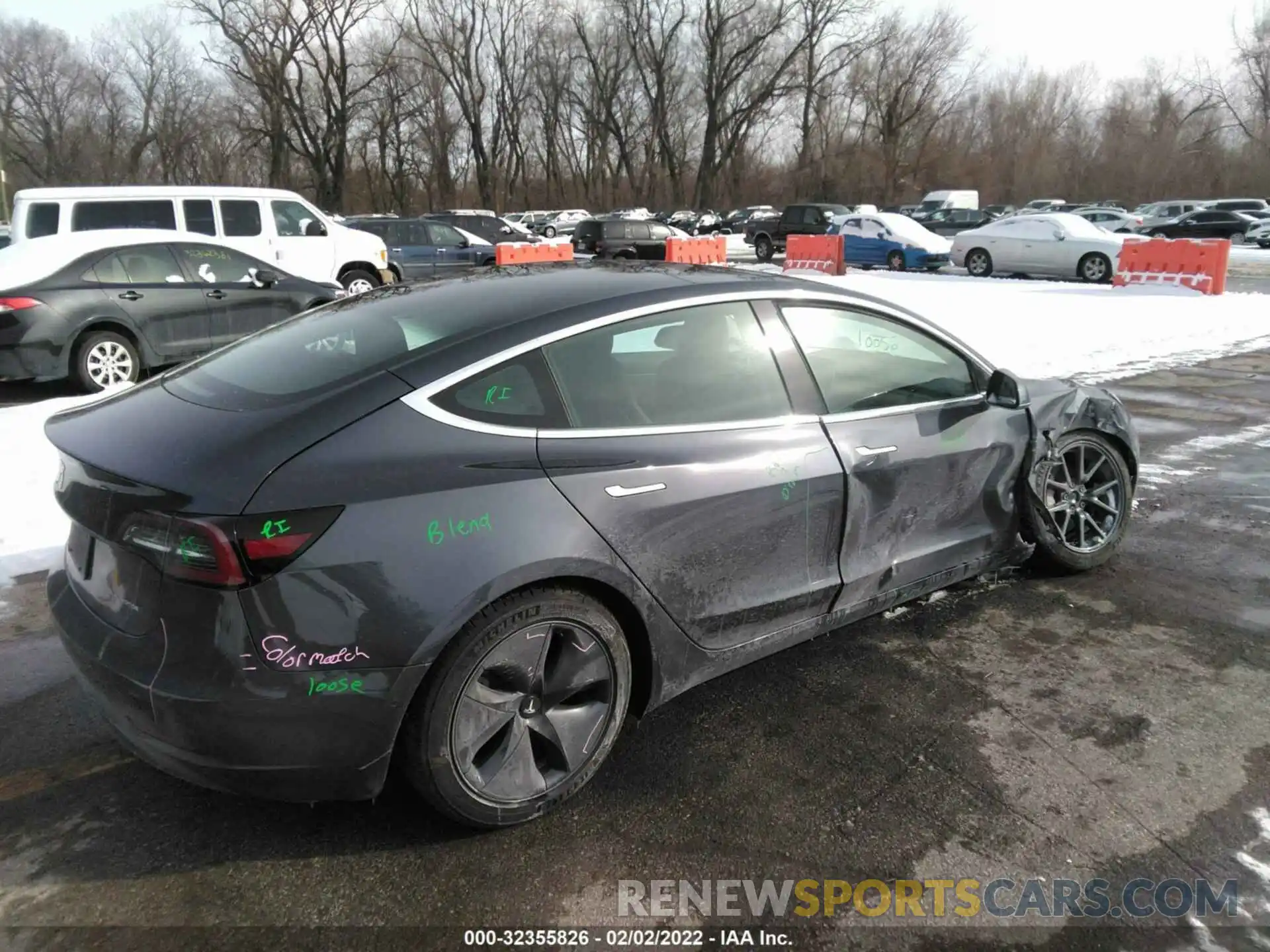 4 Фотография поврежденного автомобиля 5YJ3E1EB7LF784116 TESLA MODEL 3 2020