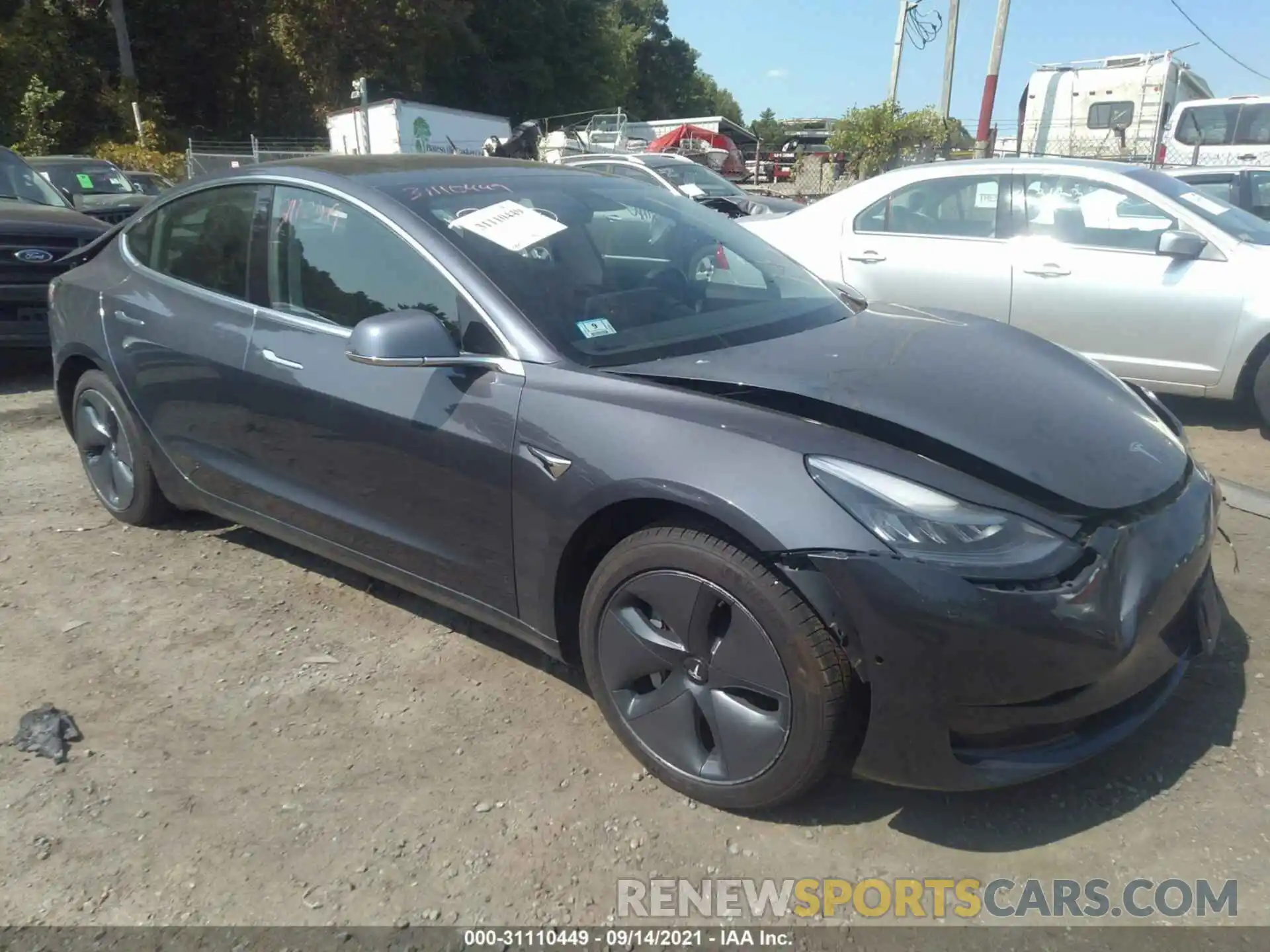 1 Photograph of a damaged car 5YJ3E1EB7LF786920 TESLA MODEL 3 2020