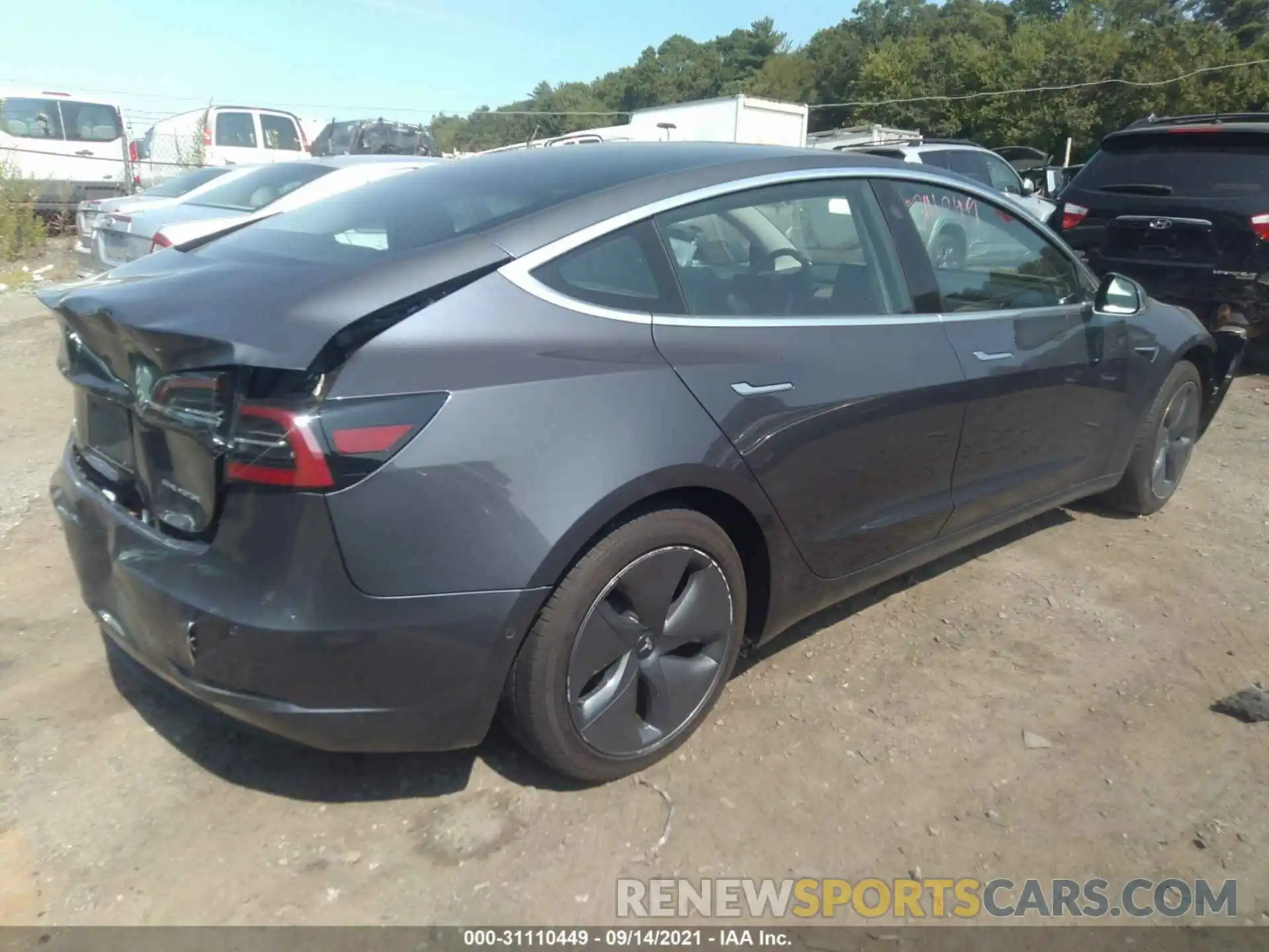 4 Photograph of a damaged car 5YJ3E1EB7LF786920 TESLA MODEL 3 2020