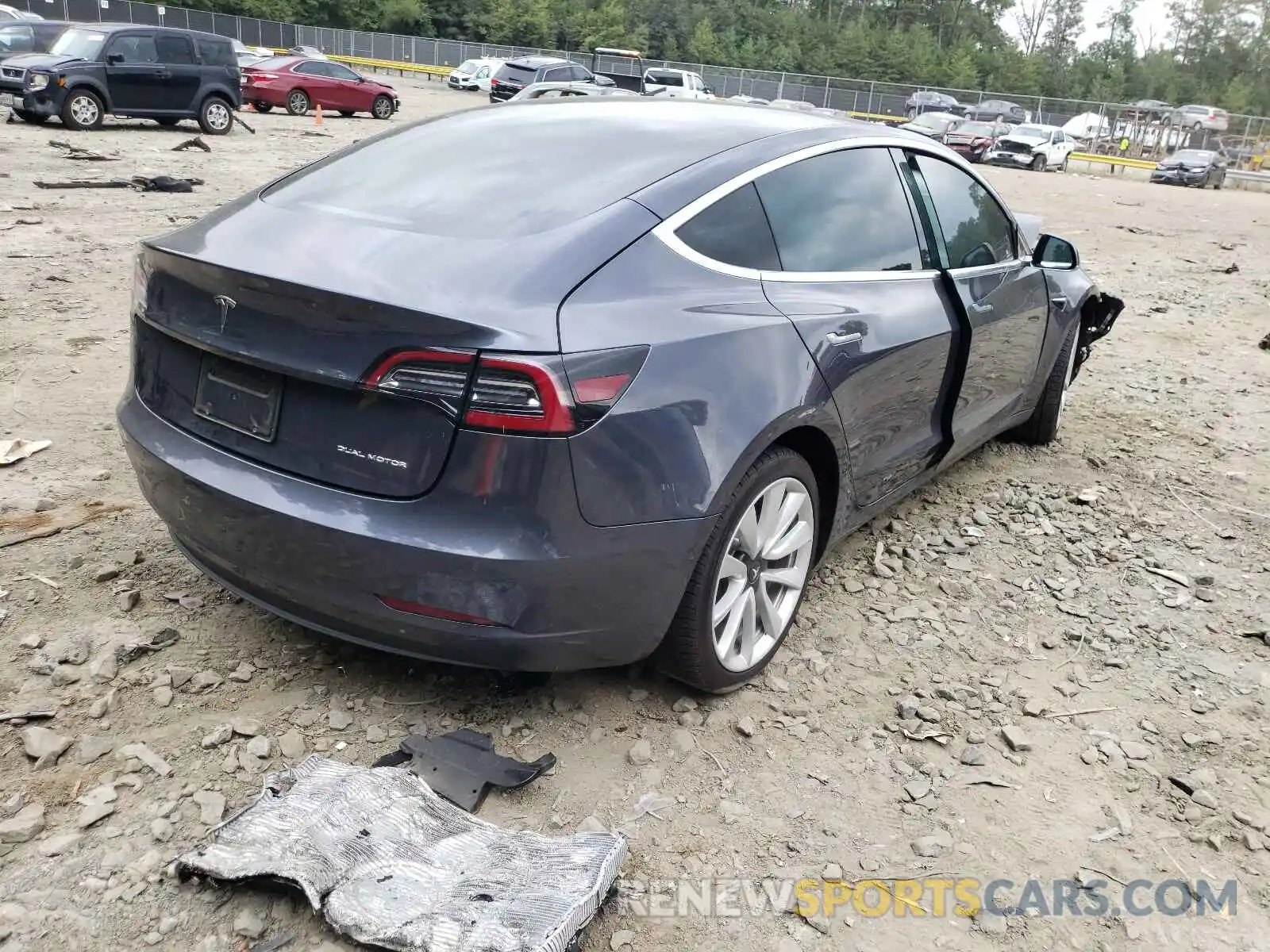 4 Photograph of a damaged car 5YJ3E1EB7LF787467 TESLA MODEL 3 2020