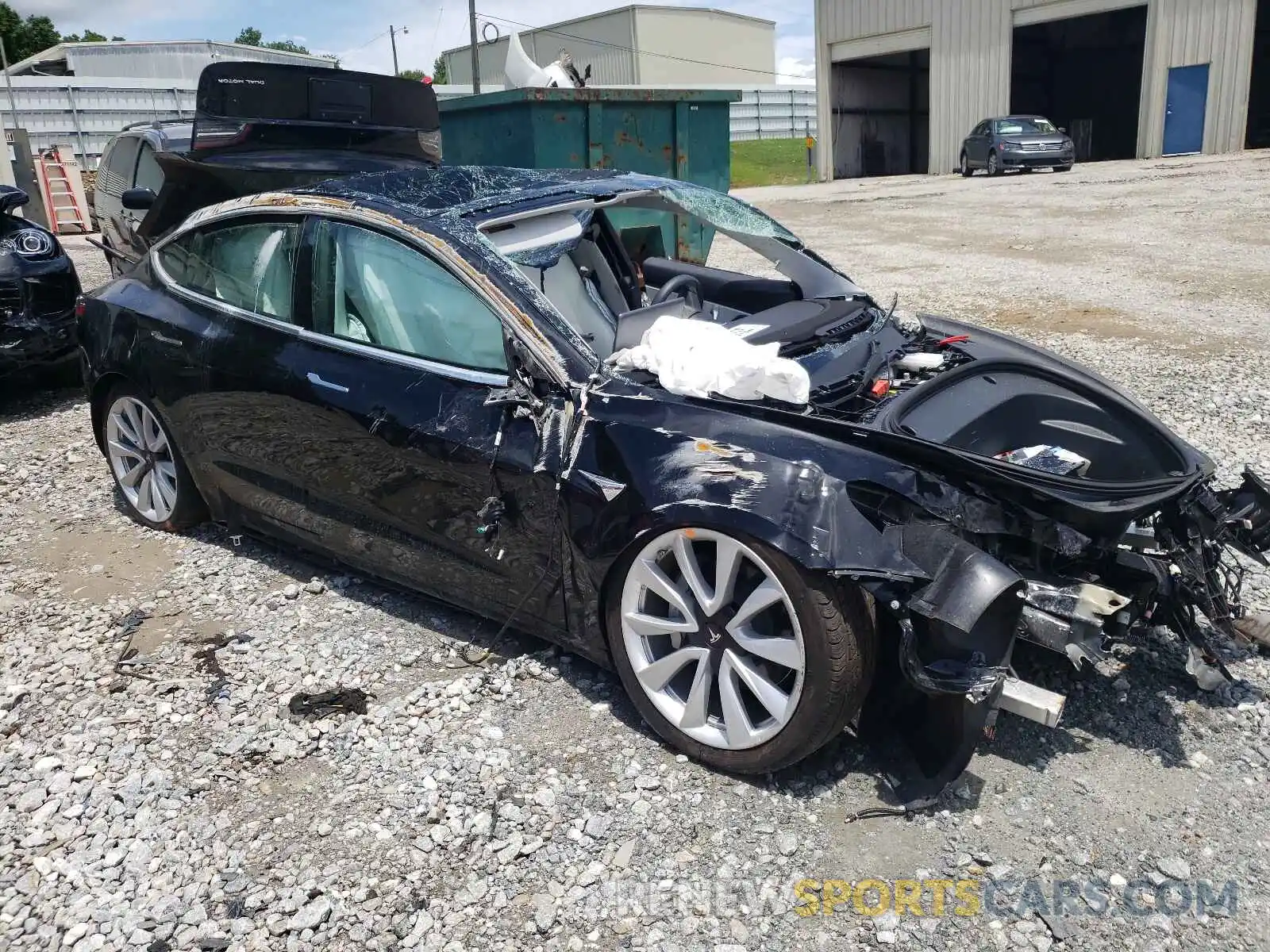 1 Photograph of a damaged car 5YJ3E1EB7LF795942 TESLA MODEL 3 2020