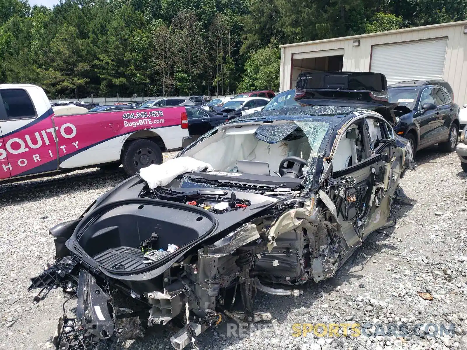 2 Photograph of a damaged car 5YJ3E1EB7LF795942 TESLA MODEL 3 2020