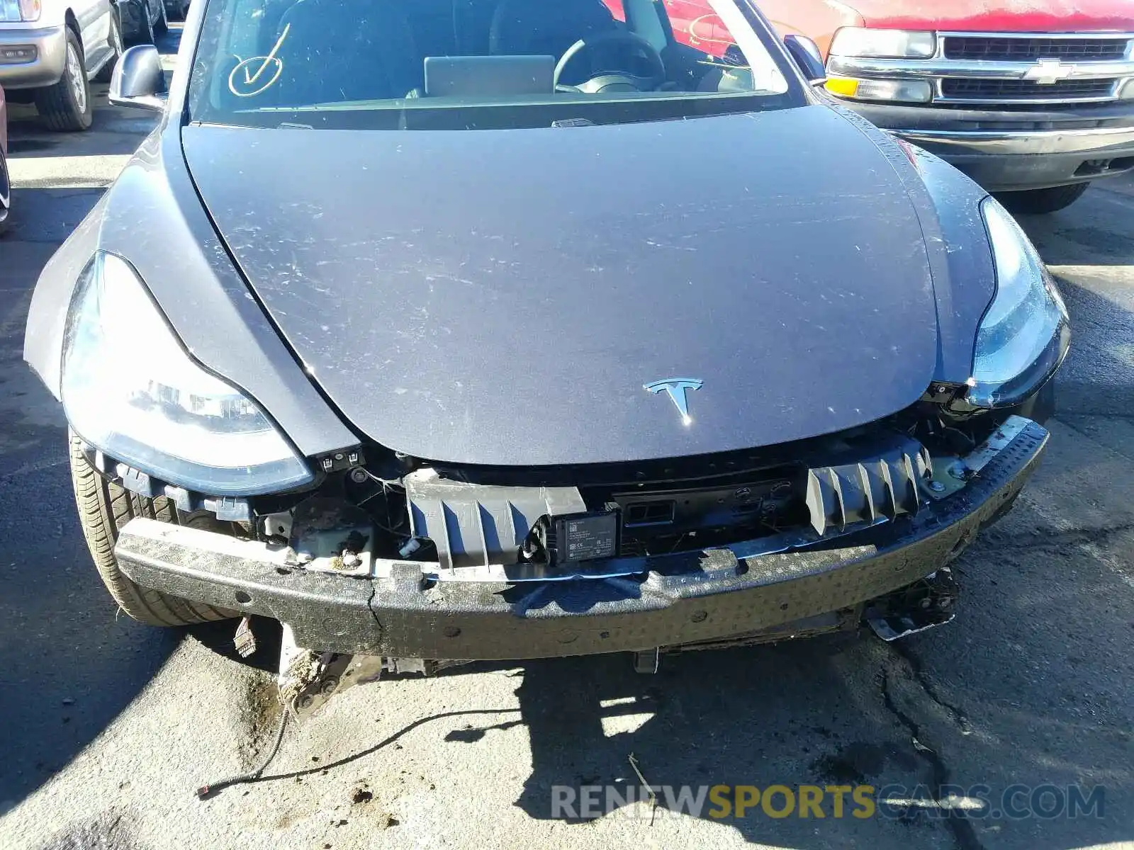 9 Photograph of a damaged car 5YJ3E1EB7LF807040 TESLA MODEL 3 2020