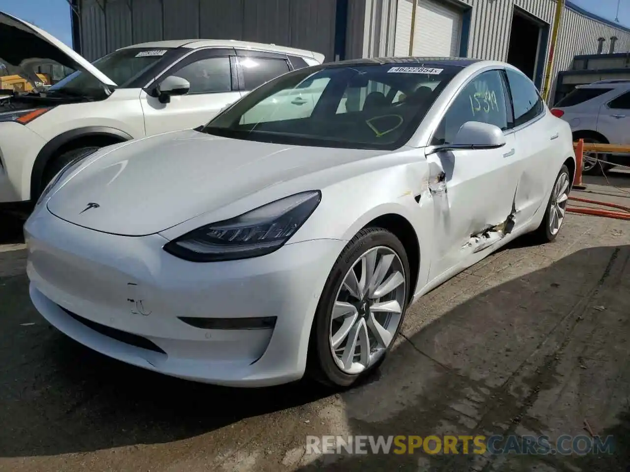 1 Photograph of a damaged car 5YJ3E1EB8LF589111 TESLA MODEL 3 2020