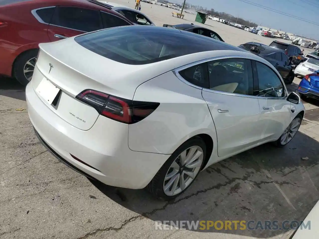 3 Photograph of a damaged car 5YJ3E1EB8LF589111 TESLA MODEL 3 2020