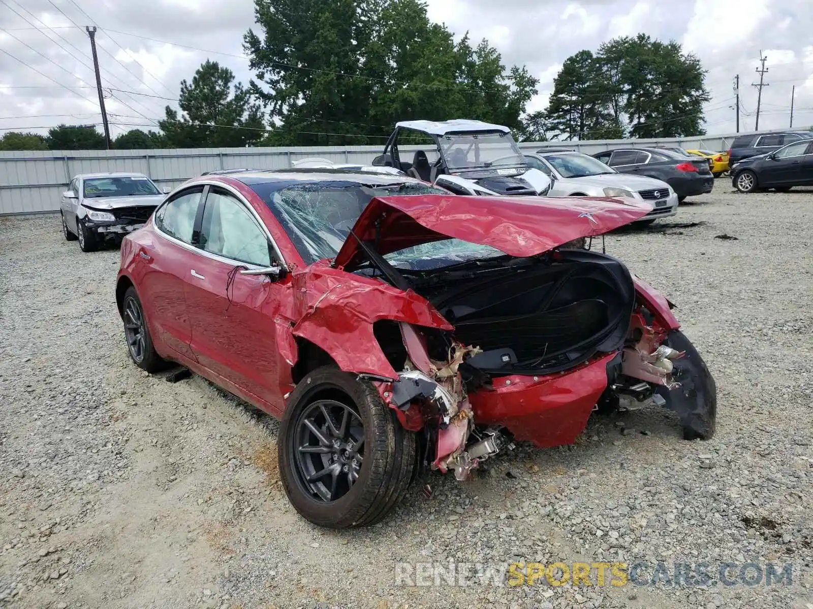 9 Photograph of a damaged car 5YJ3E1EB8LF600303 TESLA MODEL 3 2020