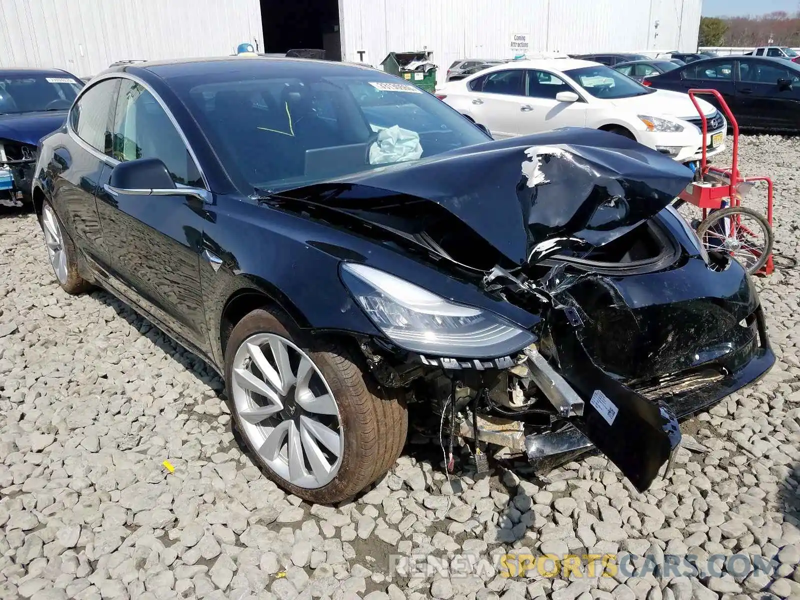 1 Photograph of a damaged car 5YJ3E1EB8LF600754 TESLA MODEL 3 2020