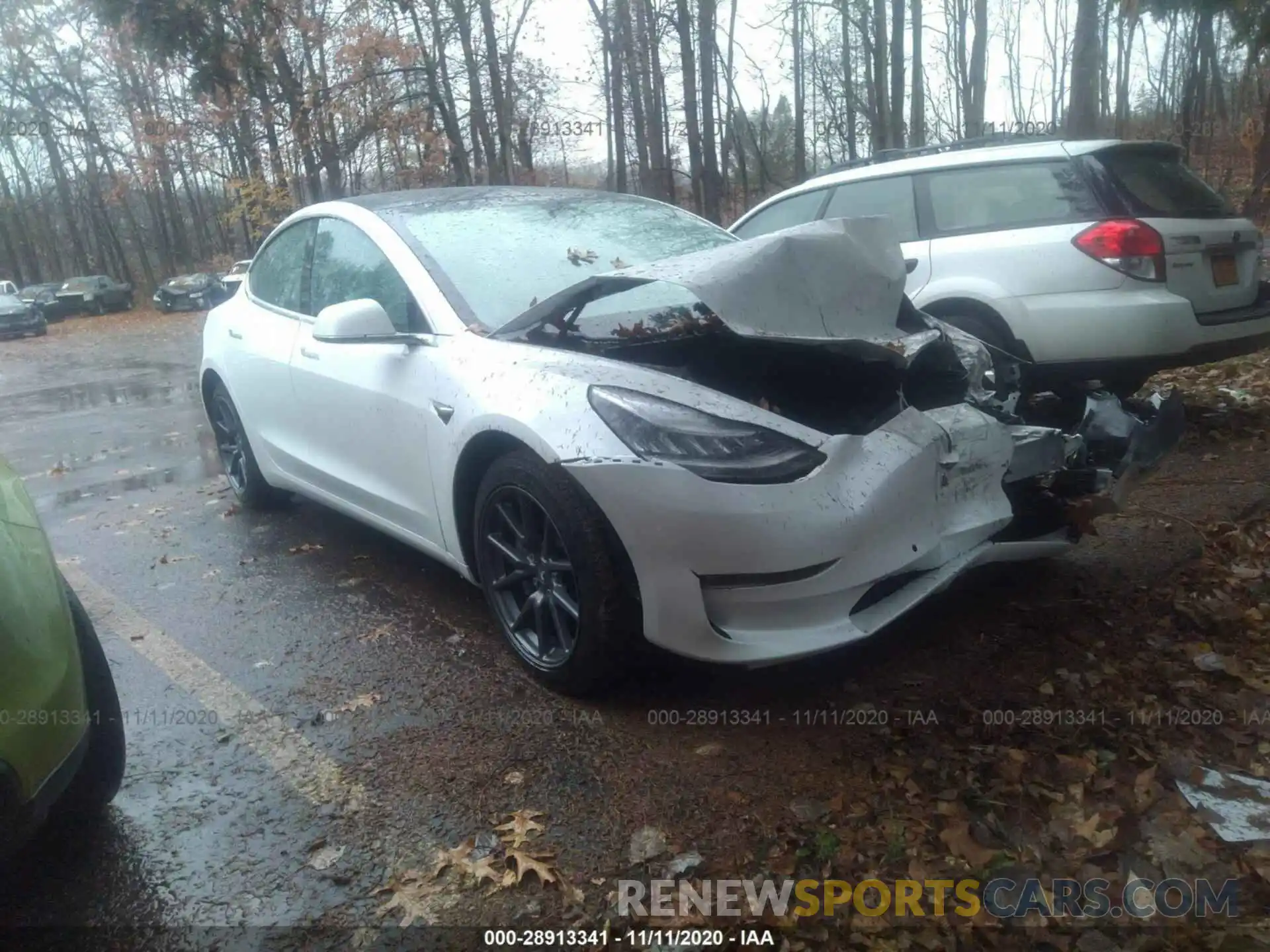 1 Photograph of a damaged car 5YJ3E1EB8LF606912 TESLA MODEL 3 2020