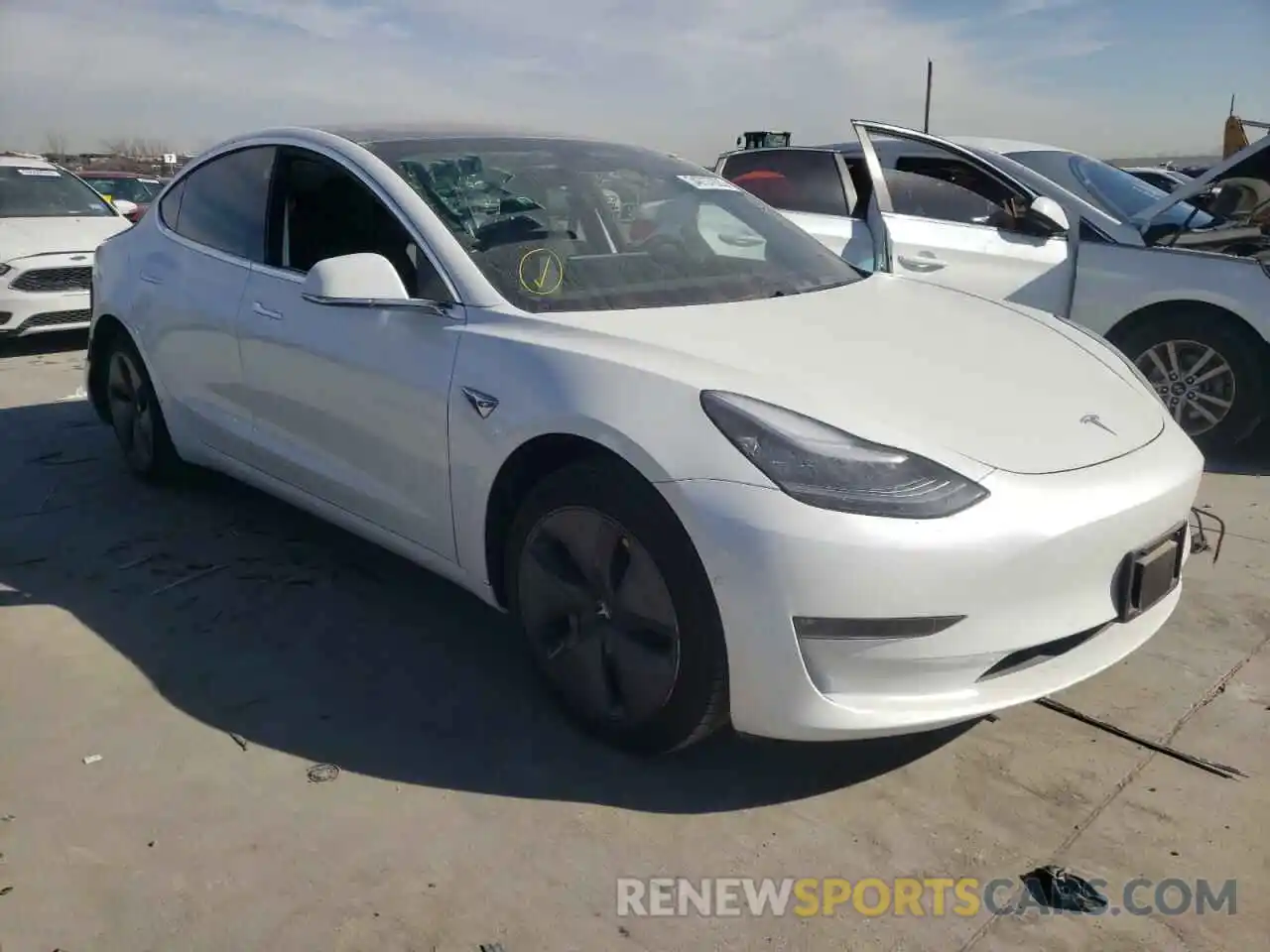 1 Photograph of a damaged car 5YJ3E1EB8LF617862 TESLA MODEL 3 2020