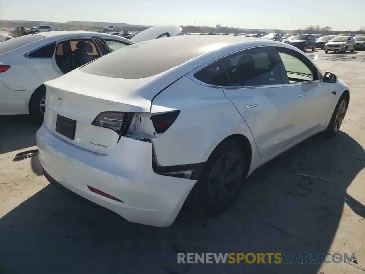 4 Photograph of a damaged car 5YJ3E1EB8LF617862 TESLA MODEL 3 2020