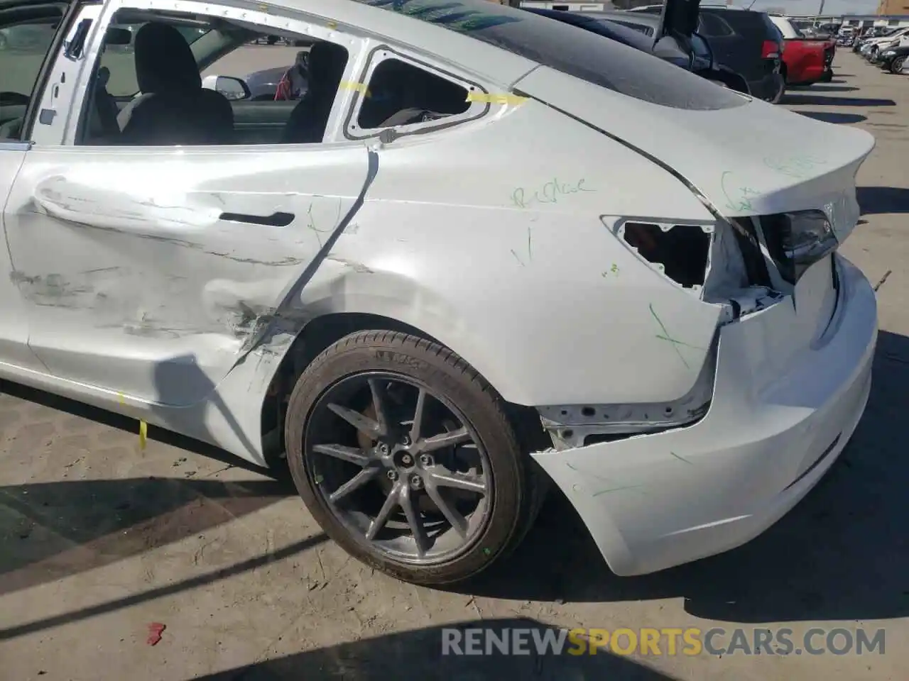 9 Photograph of a damaged car 5YJ3E1EB8LF617862 TESLA MODEL 3 2020