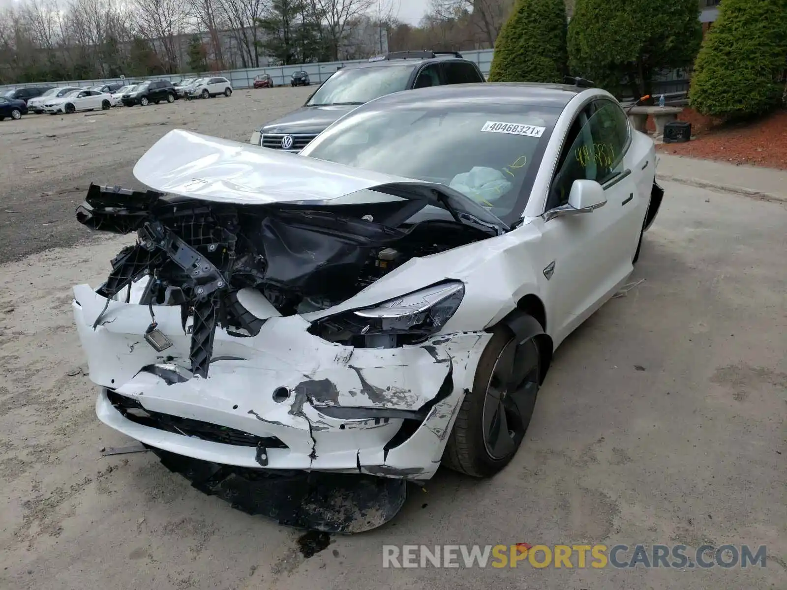 2 Photograph of a damaged car 5YJ3E1EB8LF618624 TESLA MODEL 3 2020