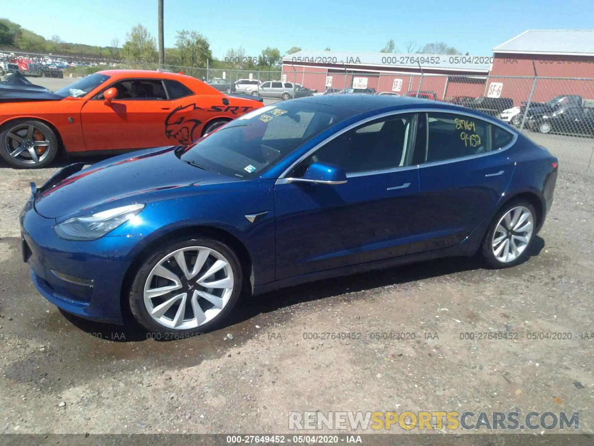 2 Photograph of a damaged car 5YJ3E1EB8LF620566 TESLA MODEL 3 2020