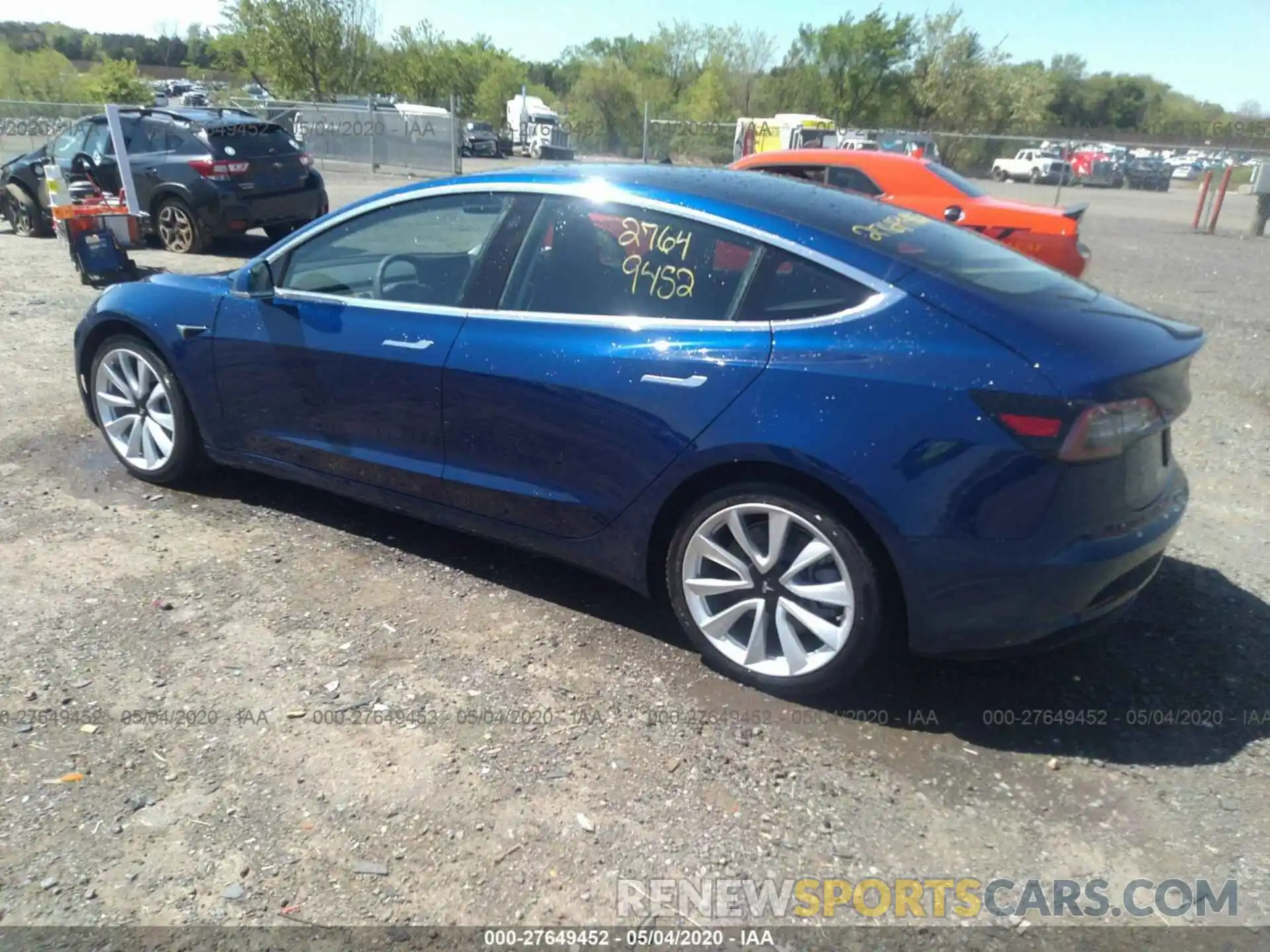 3 Photograph of a damaged car 5YJ3E1EB8LF620566 TESLA MODEL 3 2020