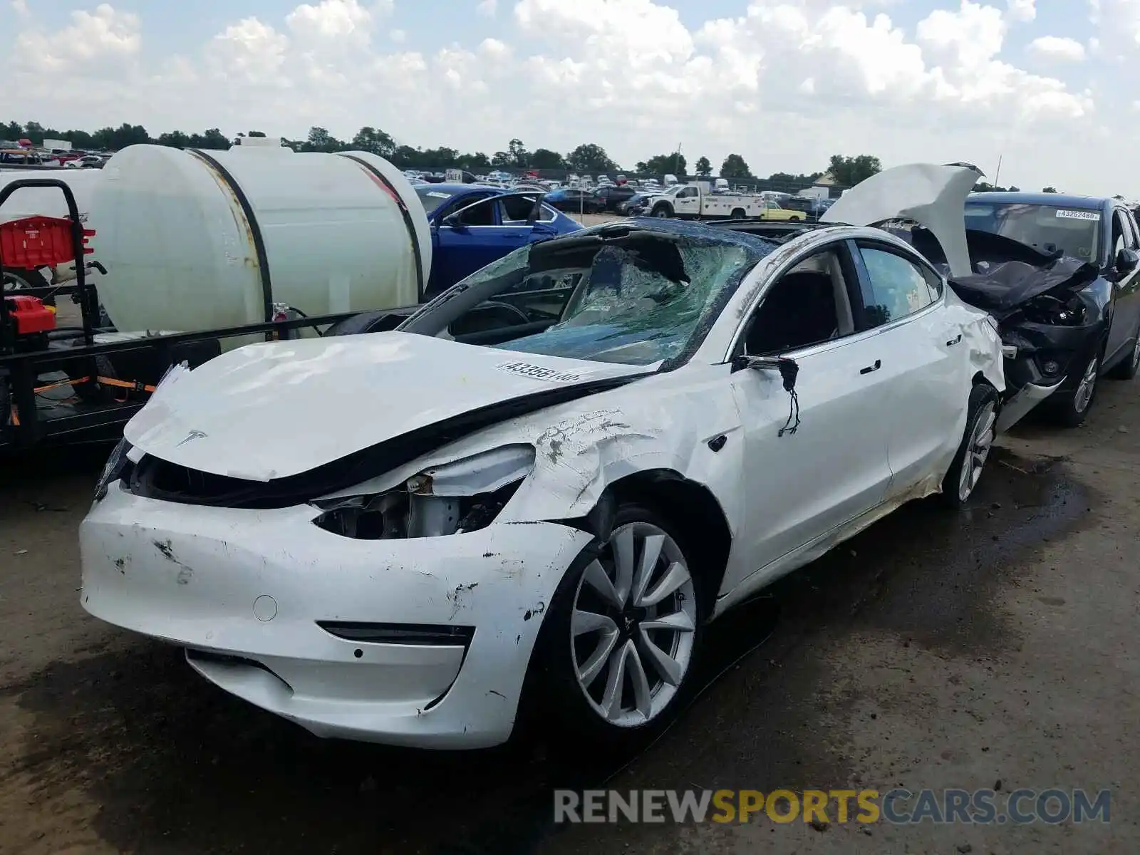 2 Фотография поврежденного автомобиля 5YJ3E1EB8LF621040 TESLA MODEL 3 2020