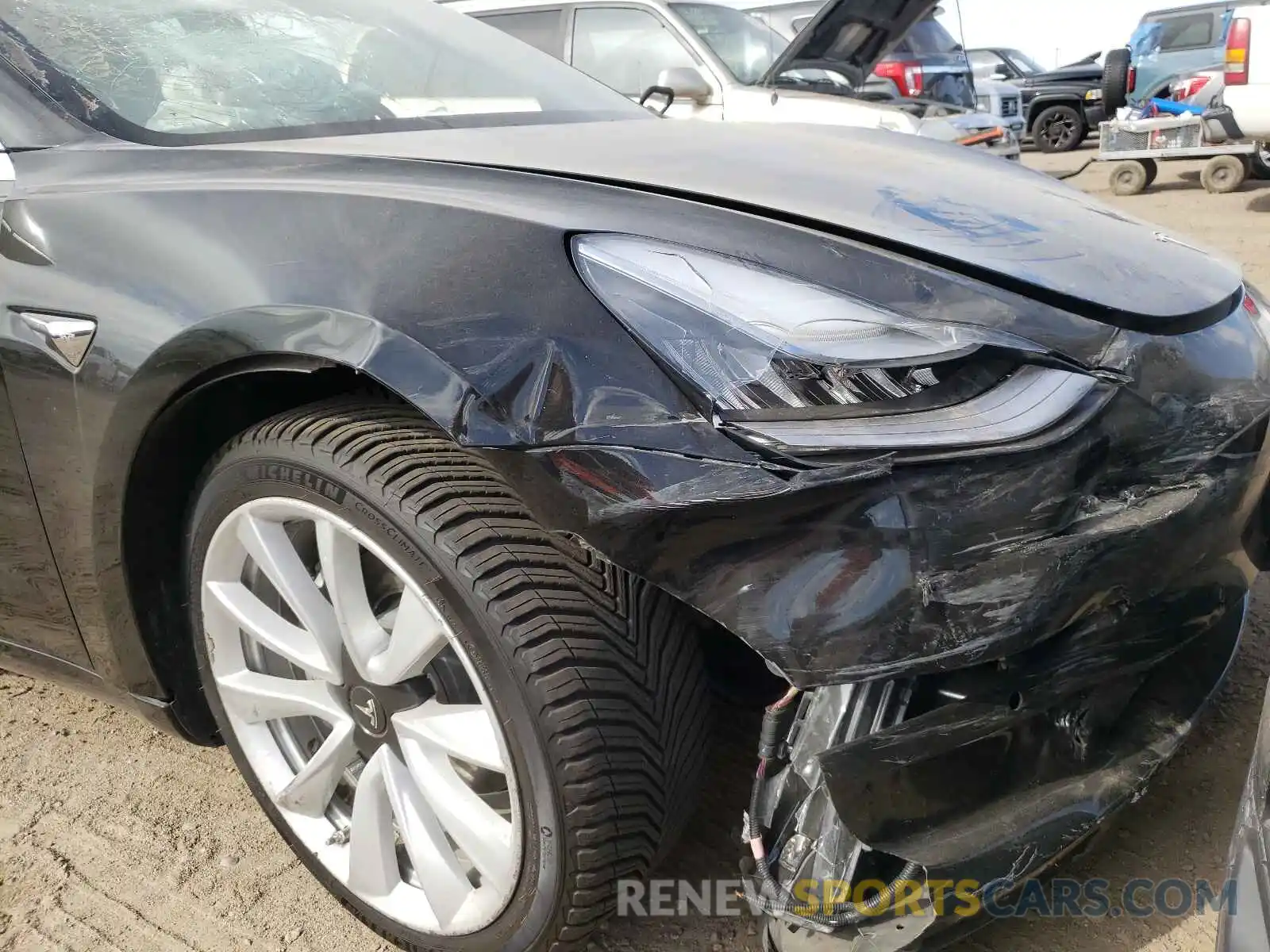 9 Photograph of a damaged car 5YJ3E1EB8LF622317 TESLA MODEL 3 2020