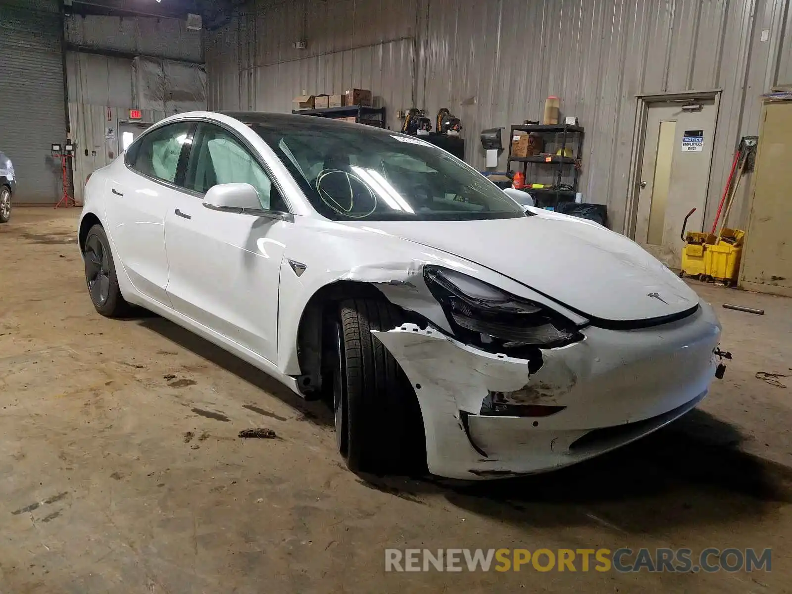 1 Photograph of a damaged car 5YJ3E1EB8LF636685 TESLA MODEL 3 2020