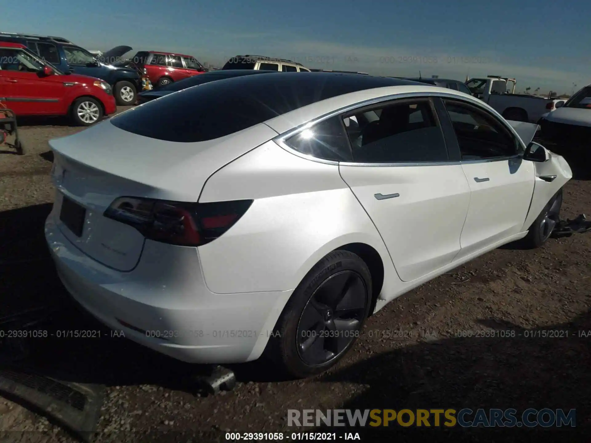 4 Photograph of a damaged car 5YJ3E1EB8LF637741 TESLA MODEL 3 2020