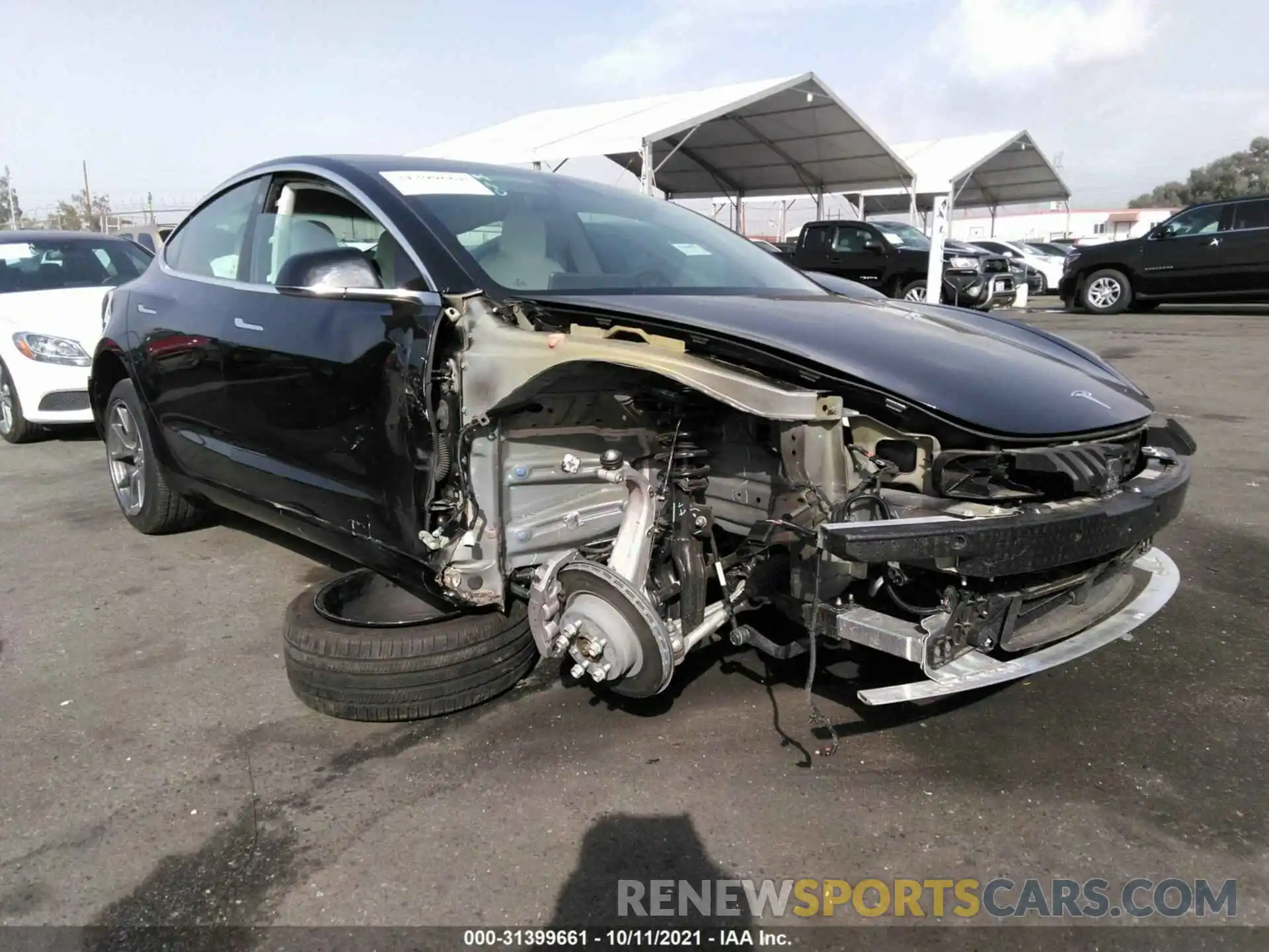 1 Photograph of a damaged car 5YJ3E1EB8LF638971 TESLA MODEL 3 2020