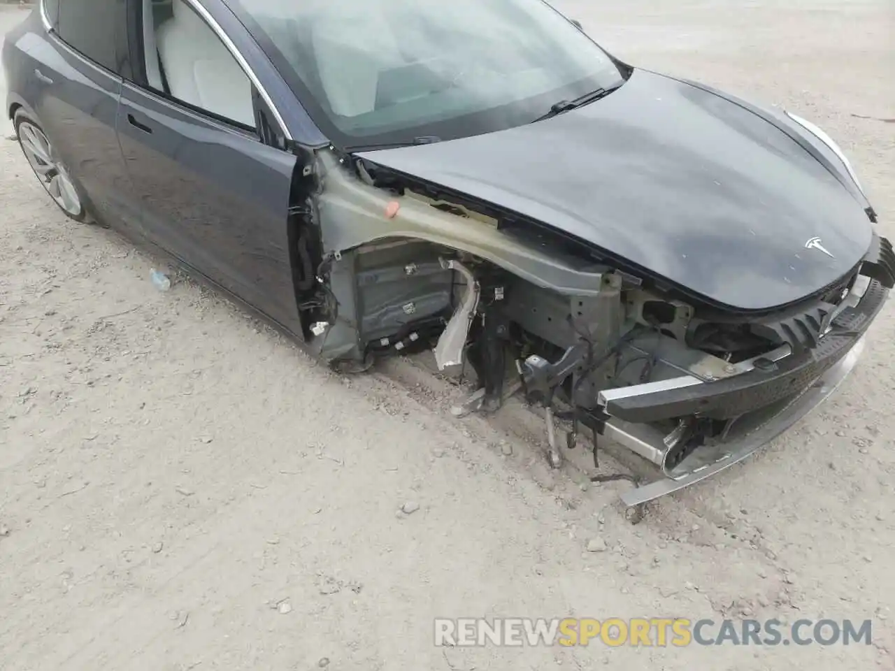 9 Photograph of a damaged car 5YJ3E1EB8LF640087 TESLA MODEL 3 2020