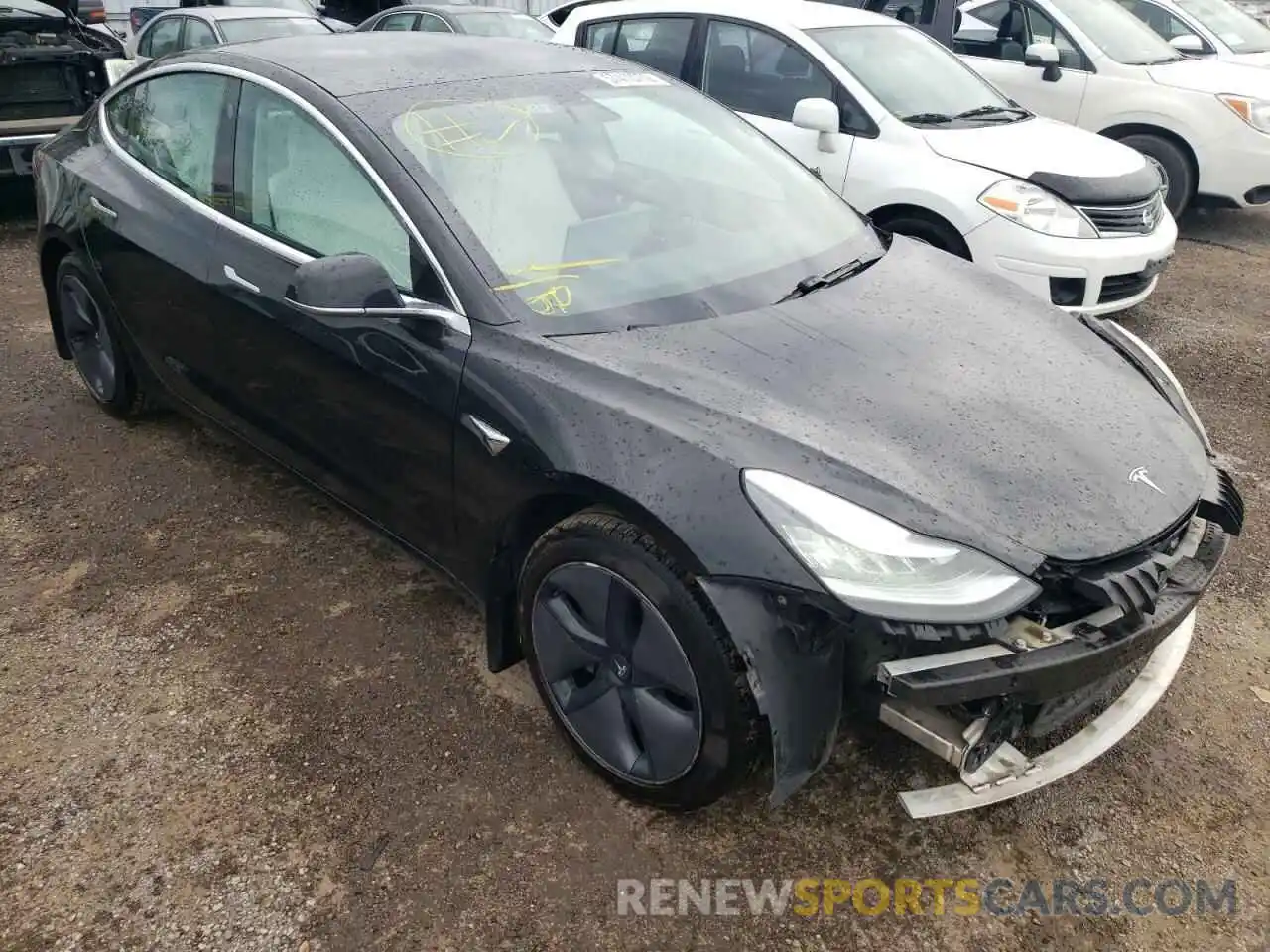 1 Photograph of a damaged car 5YJ3E1EB8LF643409 TESLA MODEL 3 2020