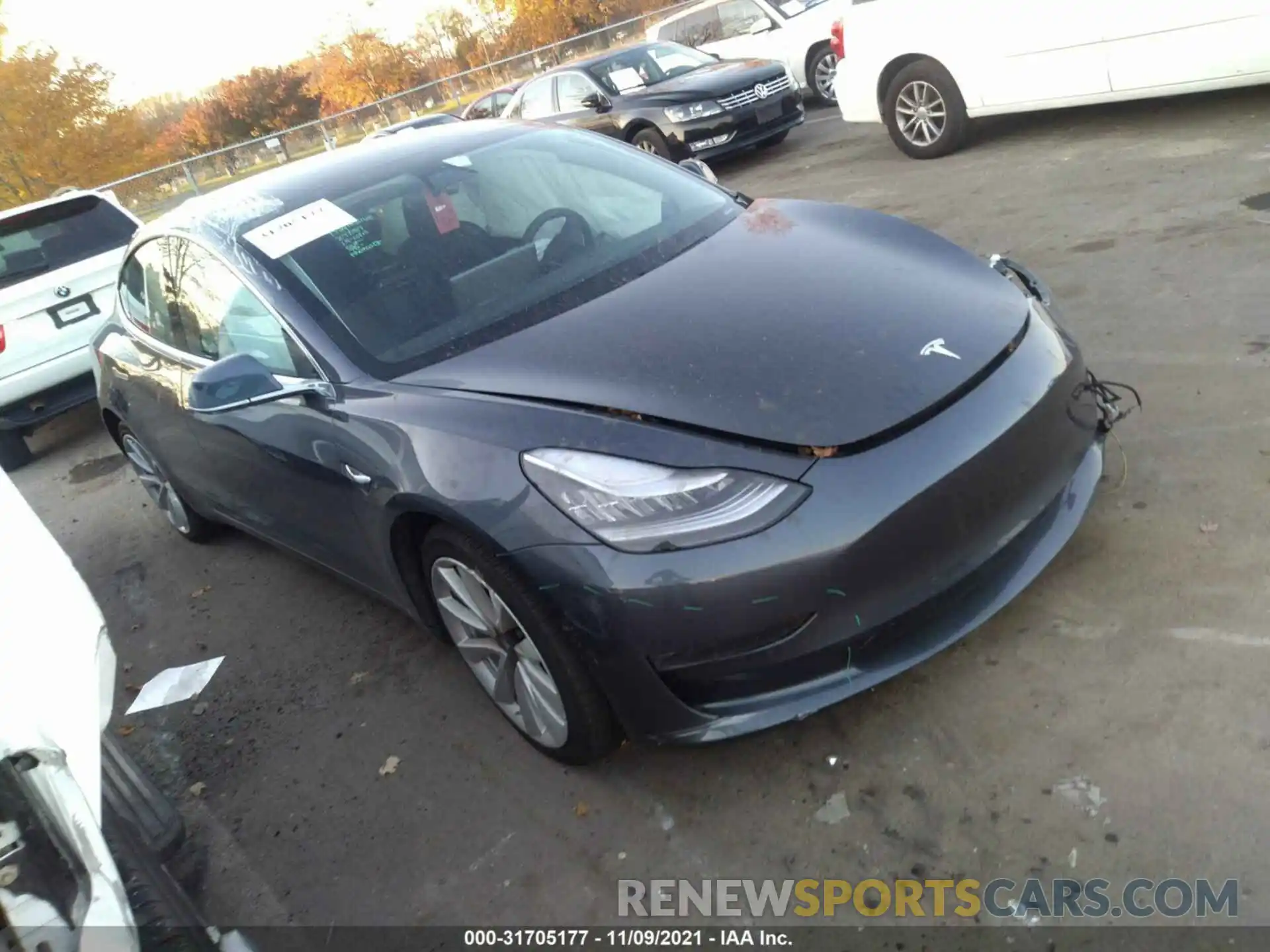 1 Photograph of a damaged car 5YJ3E1EB8LF646407 TESLA MODEL 3 2020