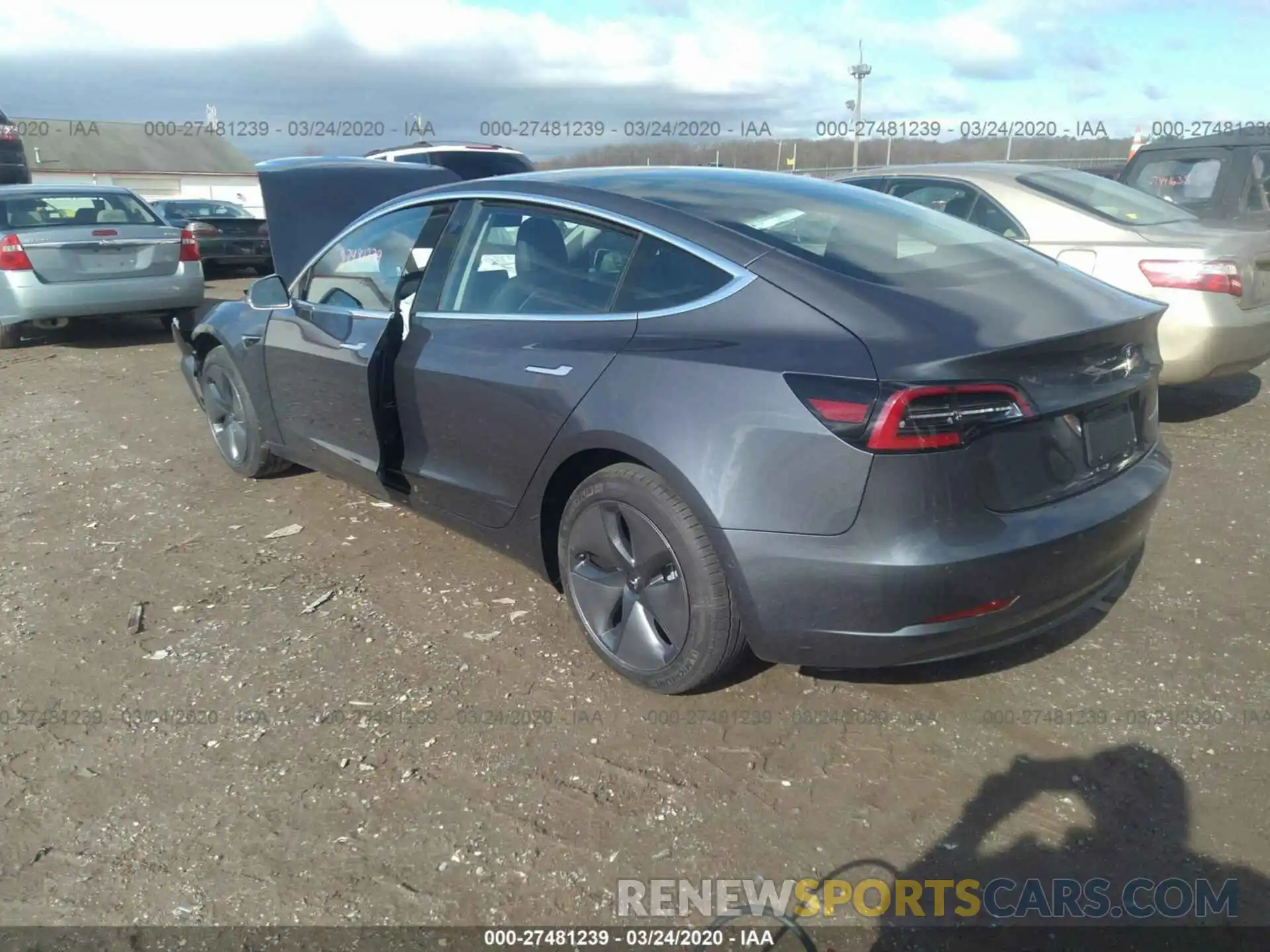 3 Фотография поврежденного автомобиля 5YJ3E1EB8LF663224 TESLA MODEL 3 2020