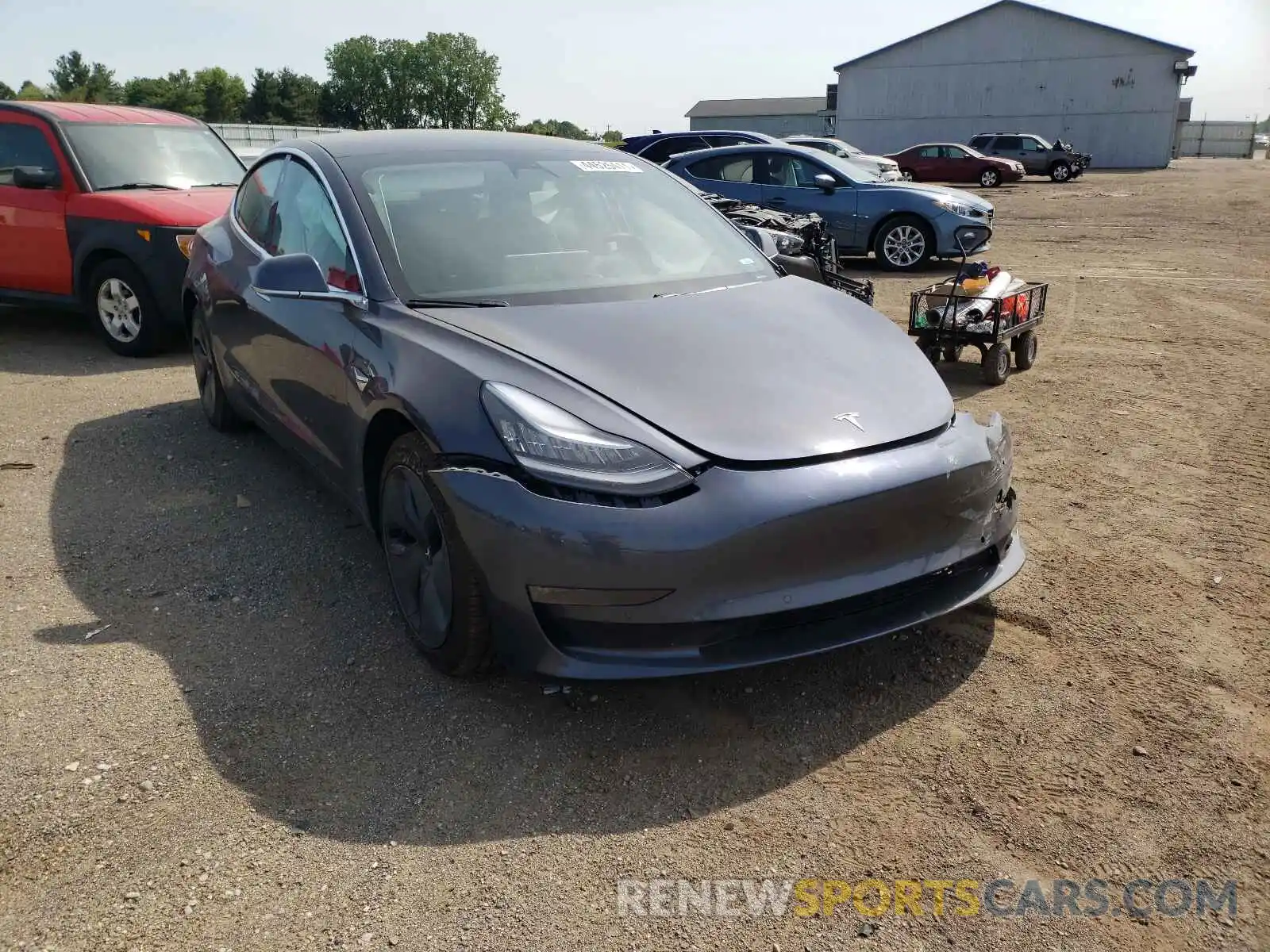 1 Photograph of a damaged car 5YJ3E1EB8LF663630 TESLA MODEL 3 2020