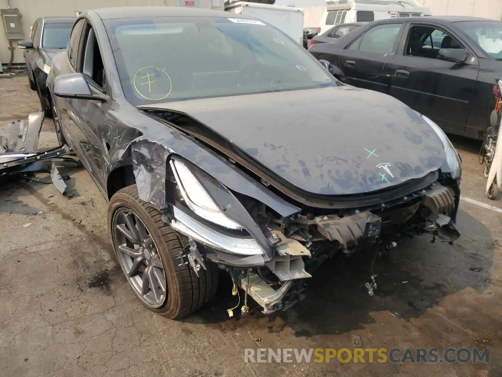 9 Photograph of a damaged car 5YJ3E1EB8LF664082 TESLA MODEL 3 2020