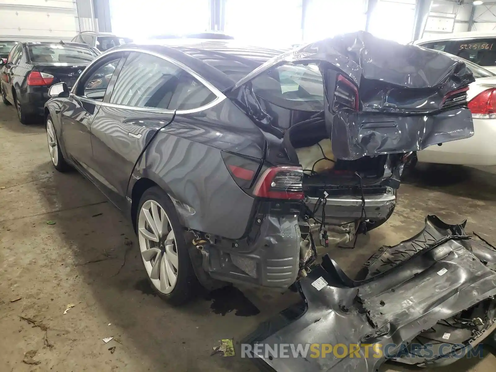 3 Photograph of a damaged car 5YJ3E1EB8LF666432 TESLA MODEL 3 2020