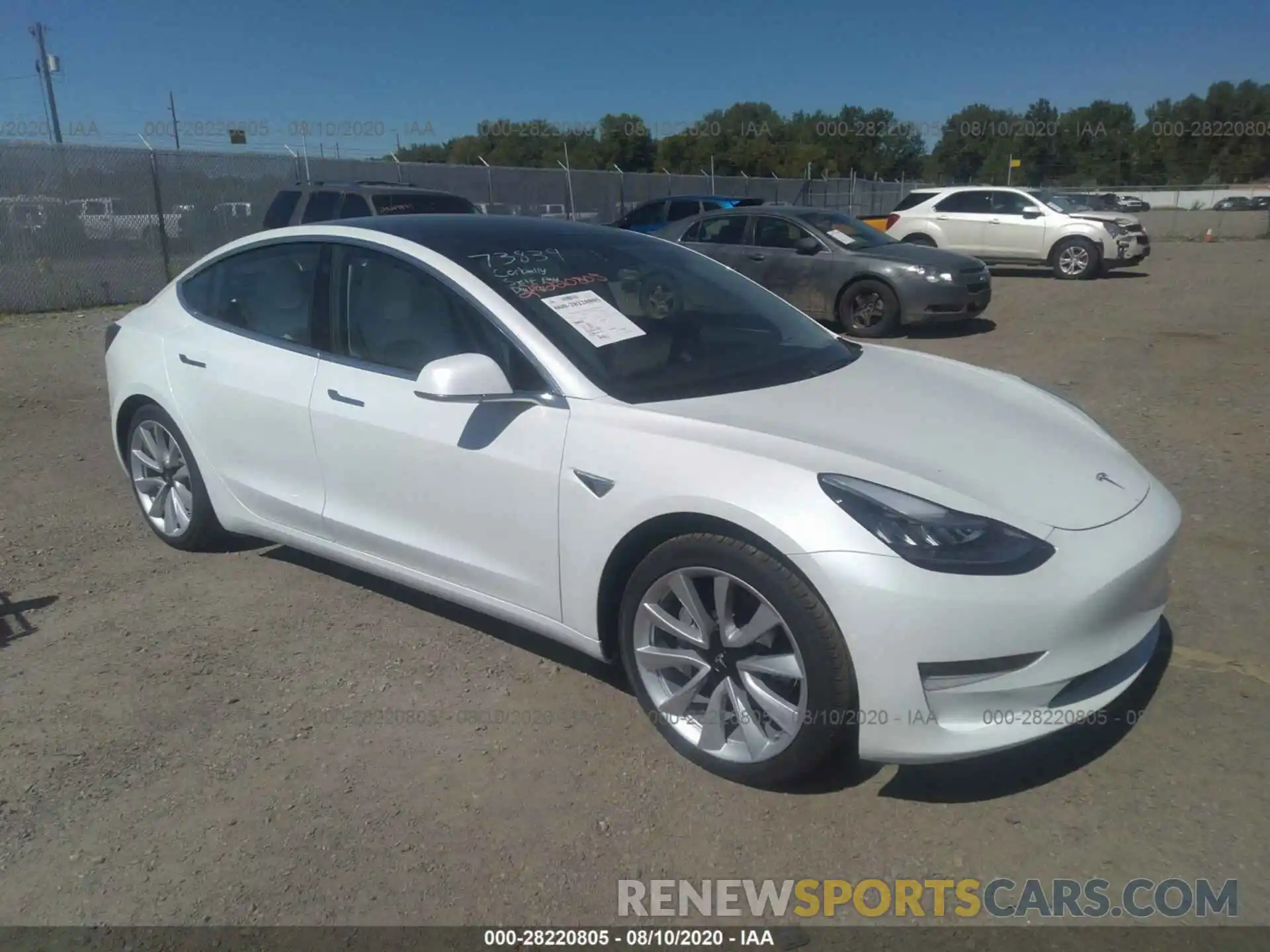 1 Photograph of a damaged car 5YJ3E1EB8LF719792 TESLA MODEL 3 2020