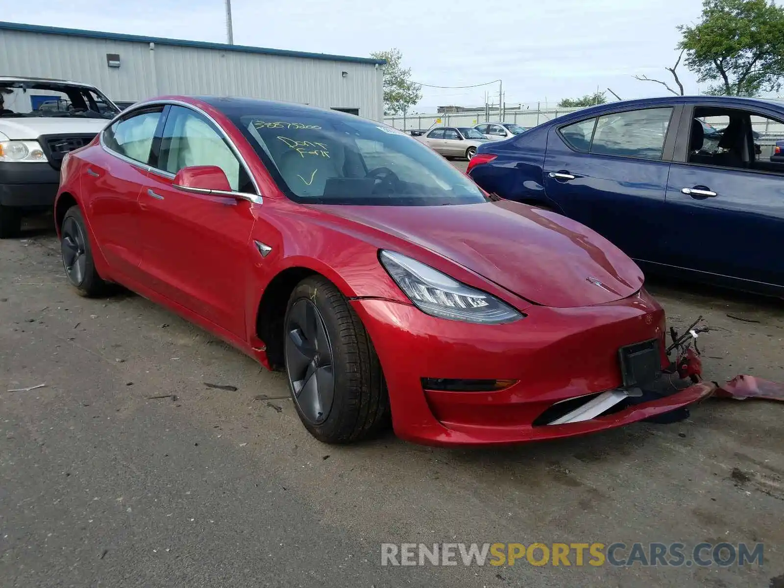 1 Photograph of a damaged car 5YJ3E1EB8LF719971 TESLA MODEL 3 2020