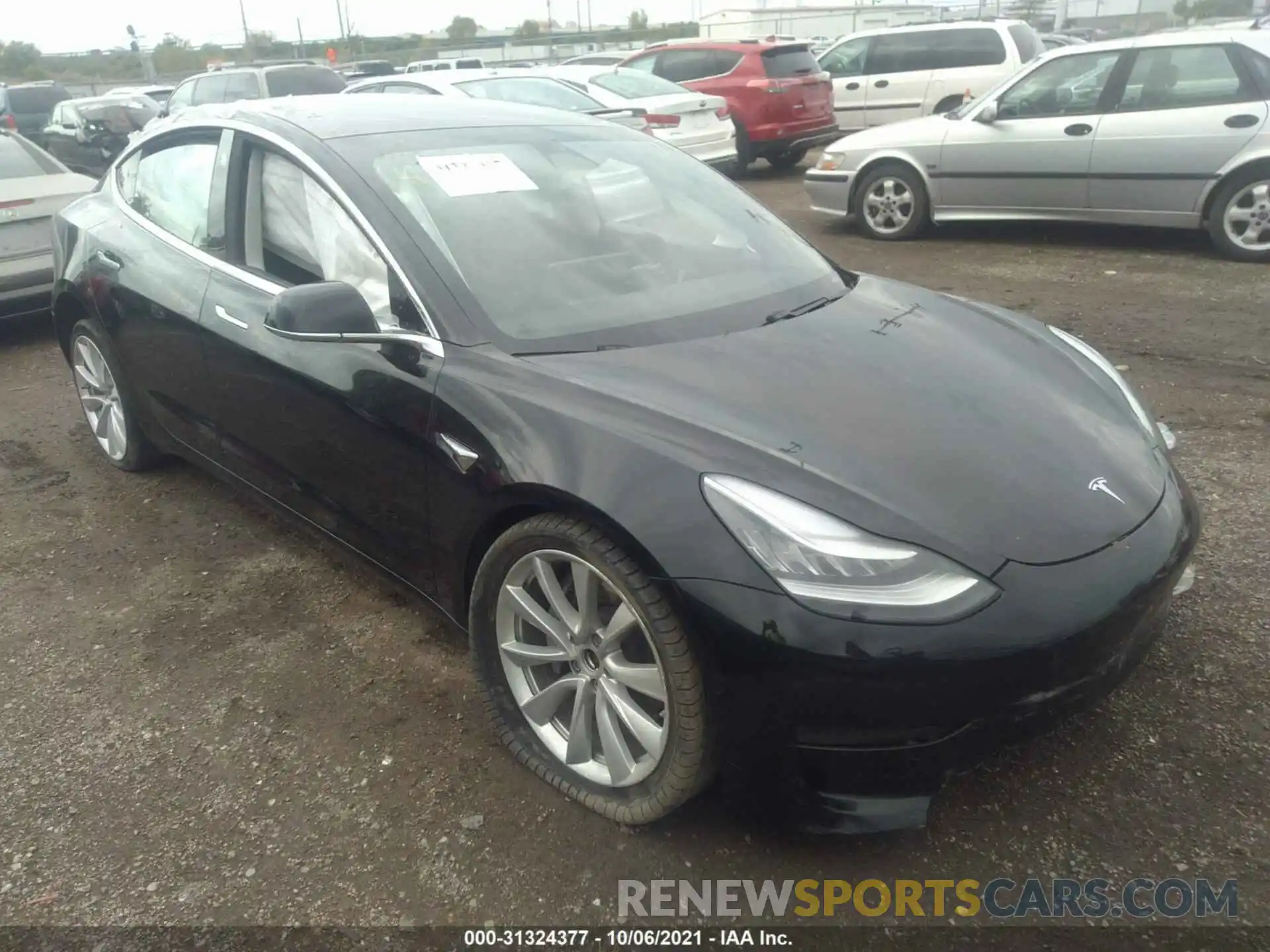 1 Photograph of a damaged car 5YJ3E1EB8LF734809 TESLA MODEL 3 2020