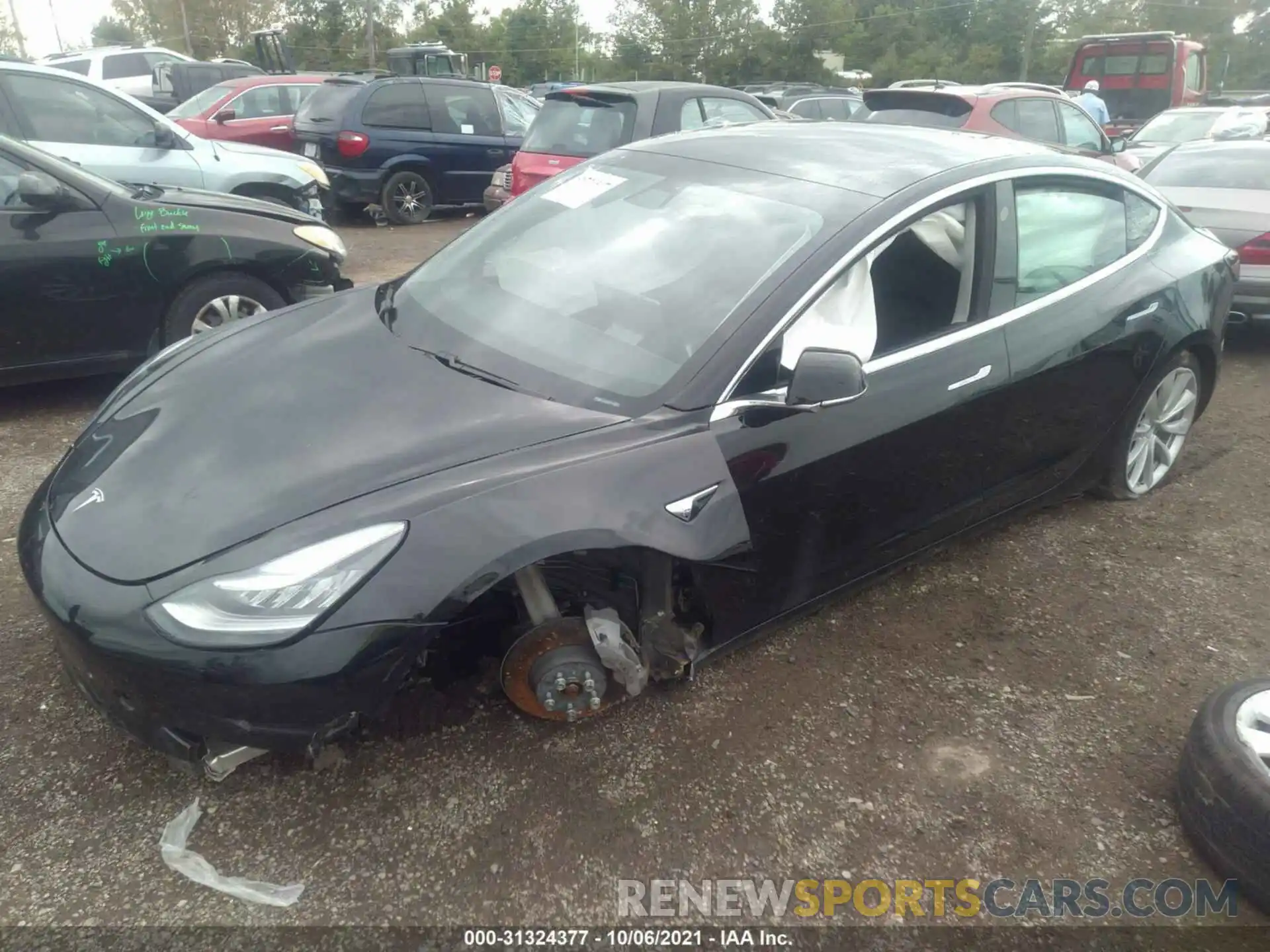 6 Photograph of a damaged car 5YJ3E1EB8LF734809 TESLA MODEL 3 2020