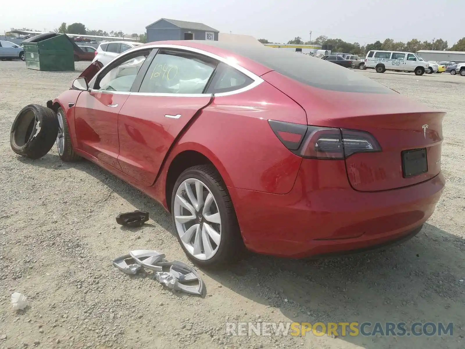 3 Photograph of a damaged car 5YJ3E1EB8LF743140 TESLA MODEL 3 2020