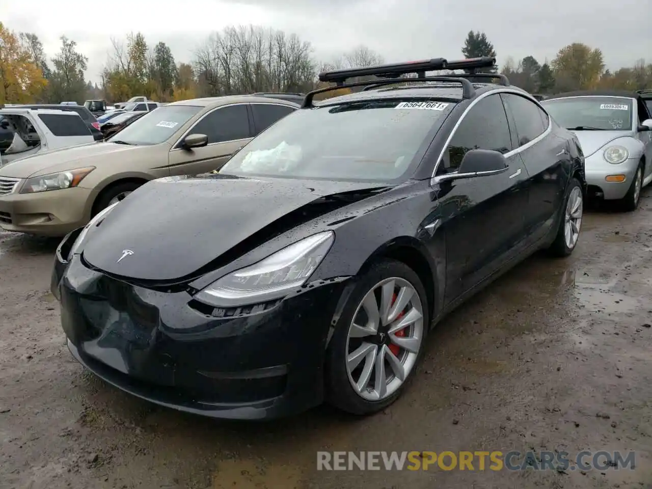 2 Фотография поврежденного автомобиля 5YJ3E1EB8LF787333 TESLA MODEL 3 2020