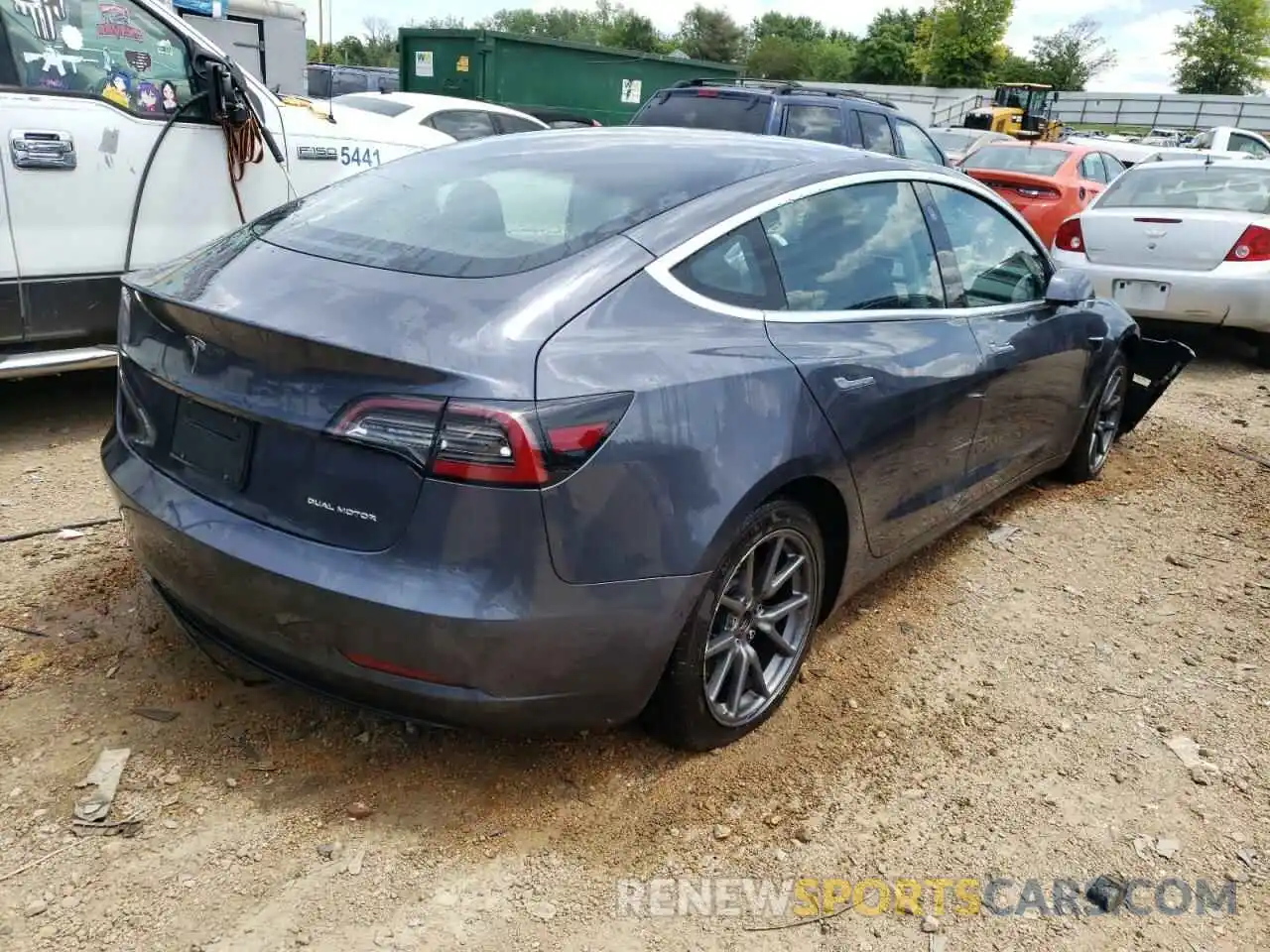 4 Фотография поврежденного автомобиля 5YJ3E1EB8LF793584 TESLA MODEL 3 2020