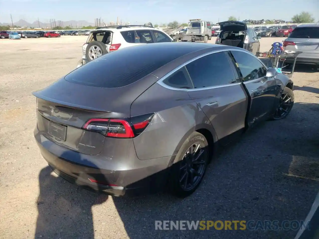 4 Photograph of a damaged car 5YJ3E1EB8LF800811 TESLA MODEL 3 2020